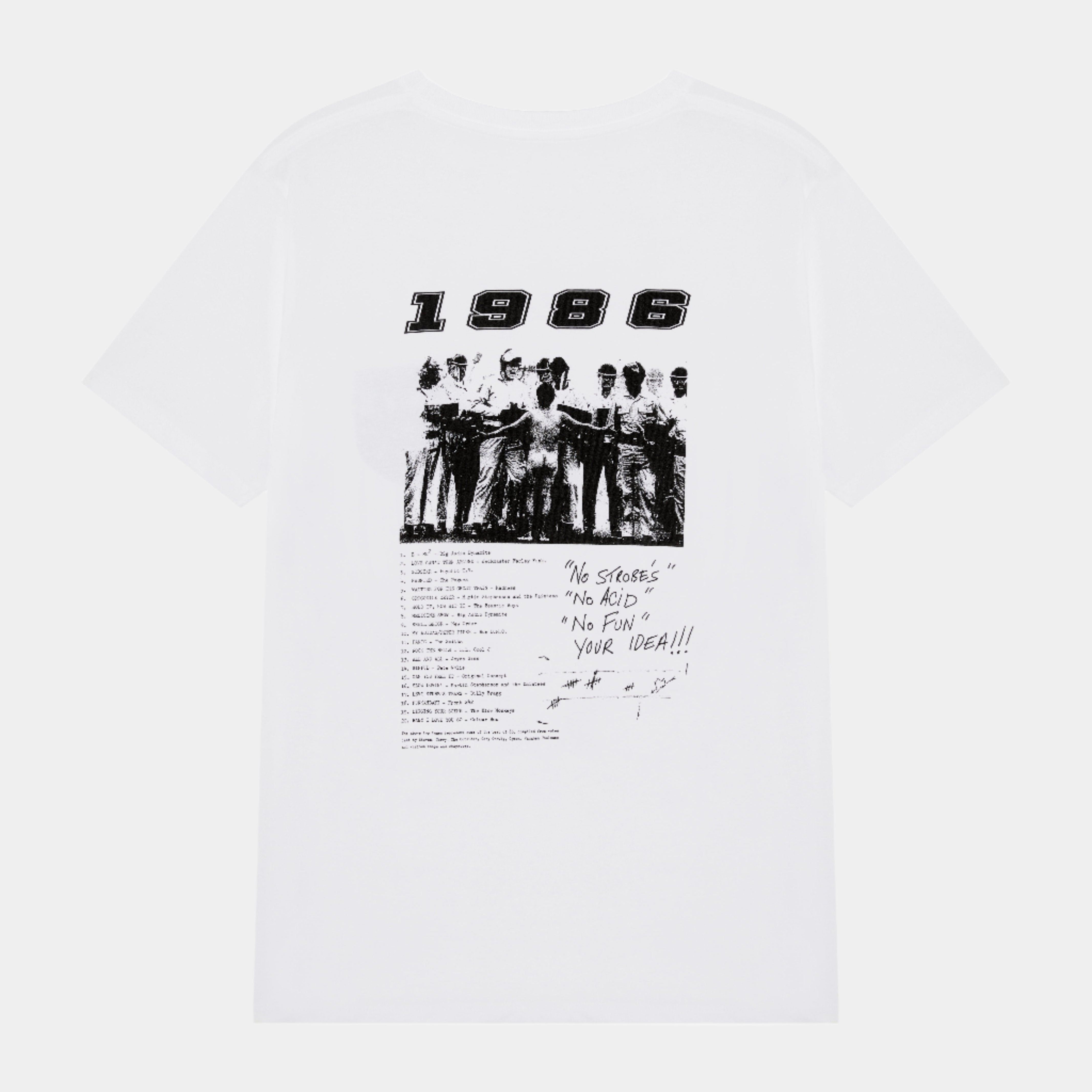 Boy's Own 1986 No Strobes Tee - White