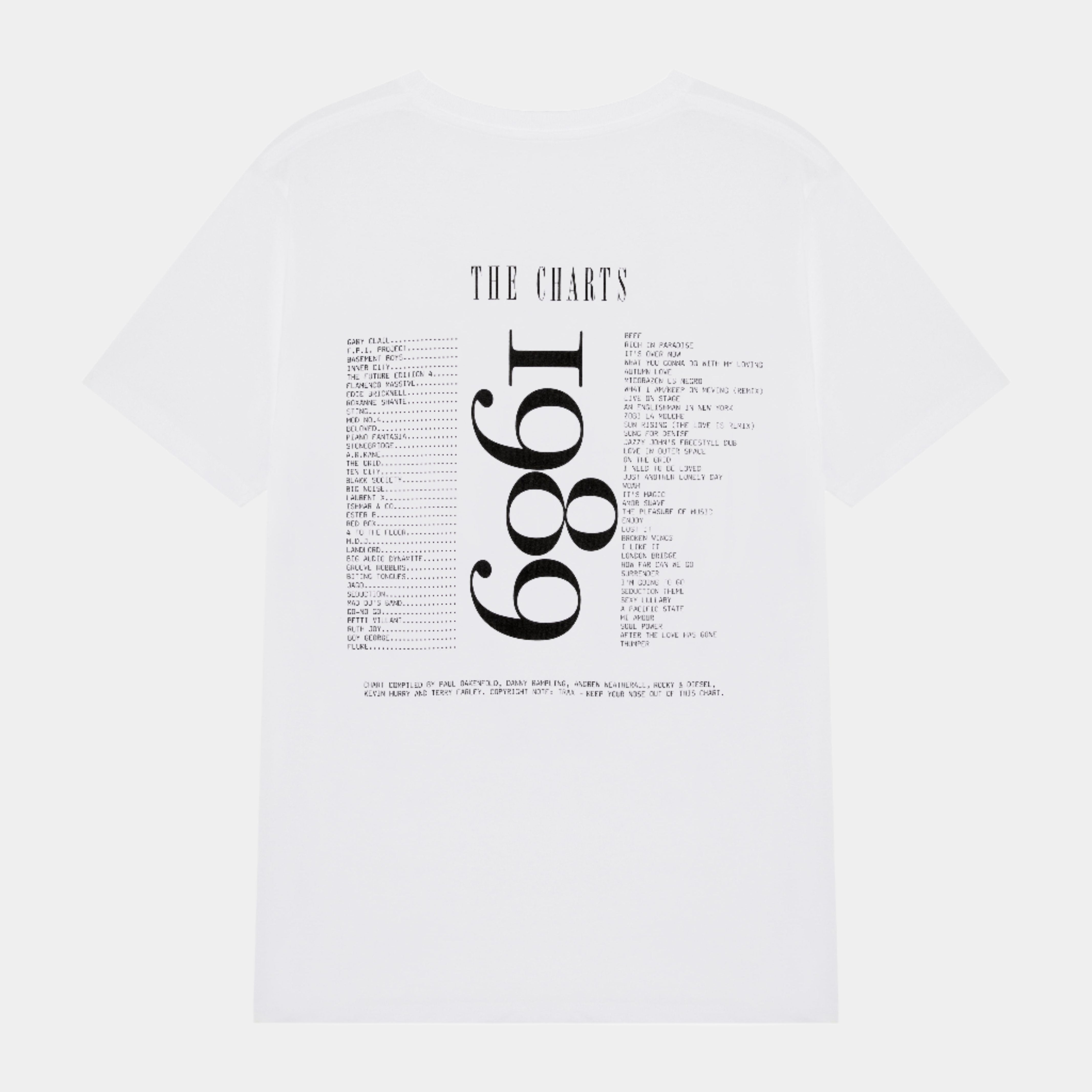 Boy's Own 1989 Charts Tee - White