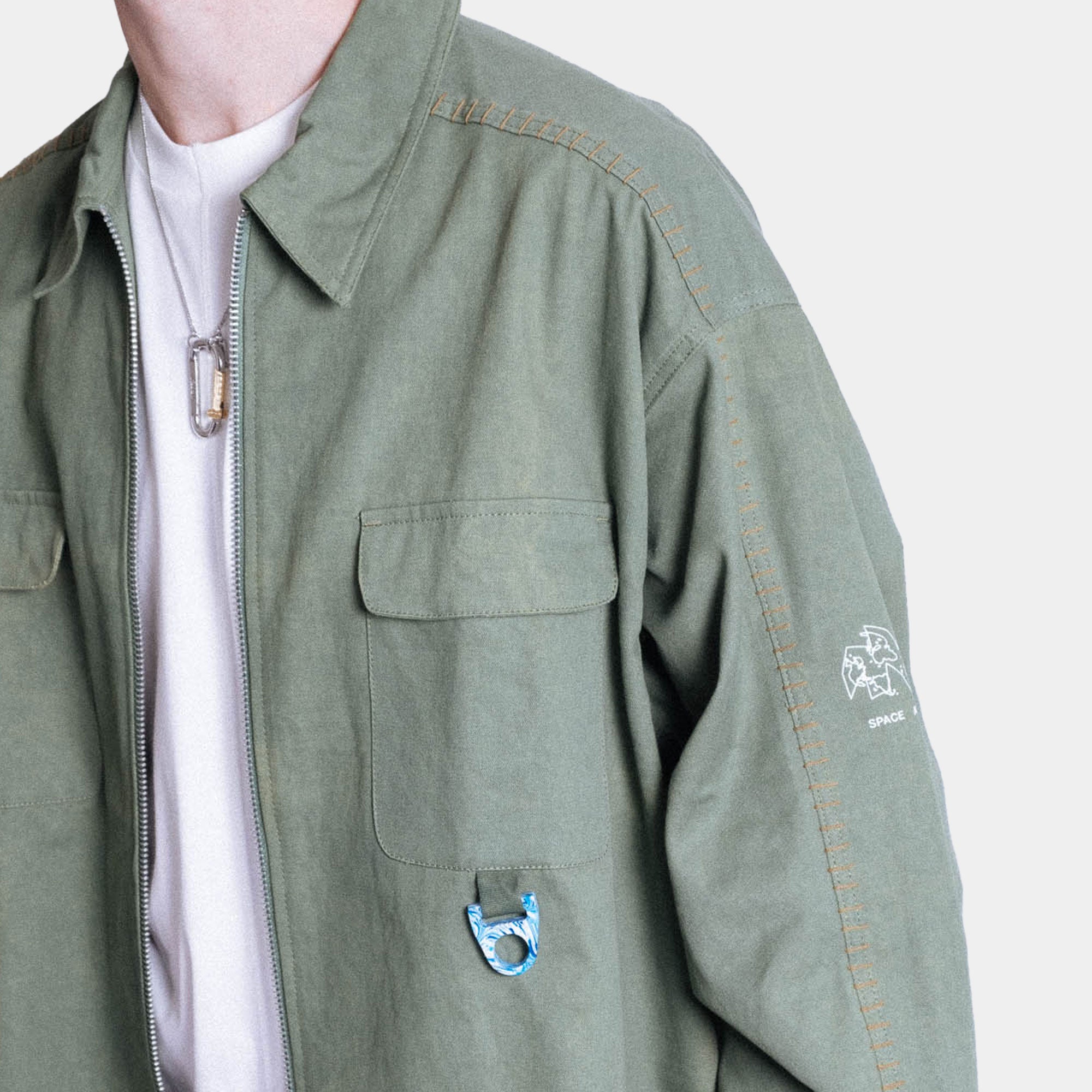 Space Available Recycling Uniform Jacket - Green