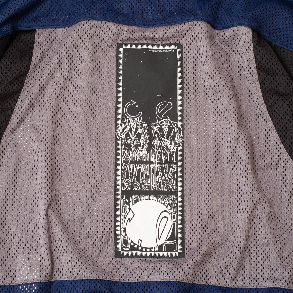 Cav Empt MD Temporal Distortion Mesh SS Top - Navy