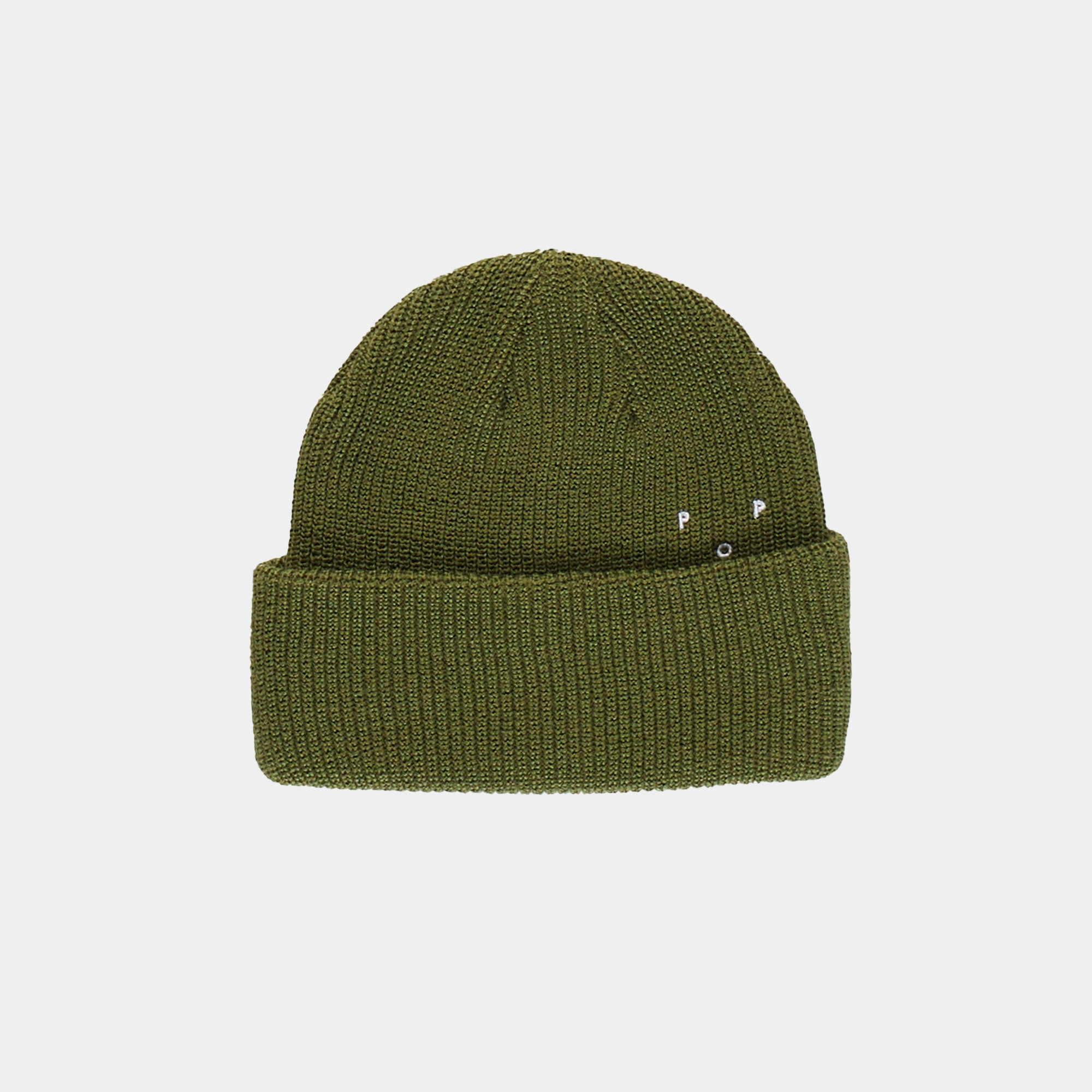 Pop Trading Company Basic Beanie - Olive