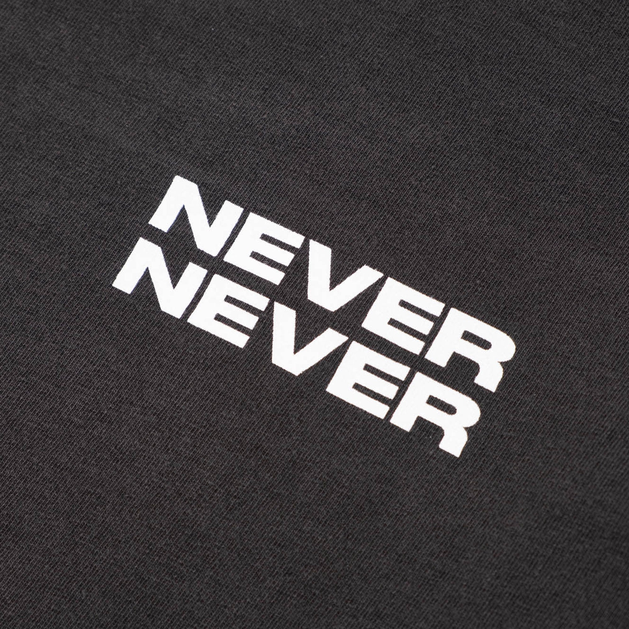 Never Never Mystic Arts/Black Bones LS Tee - Washed Black