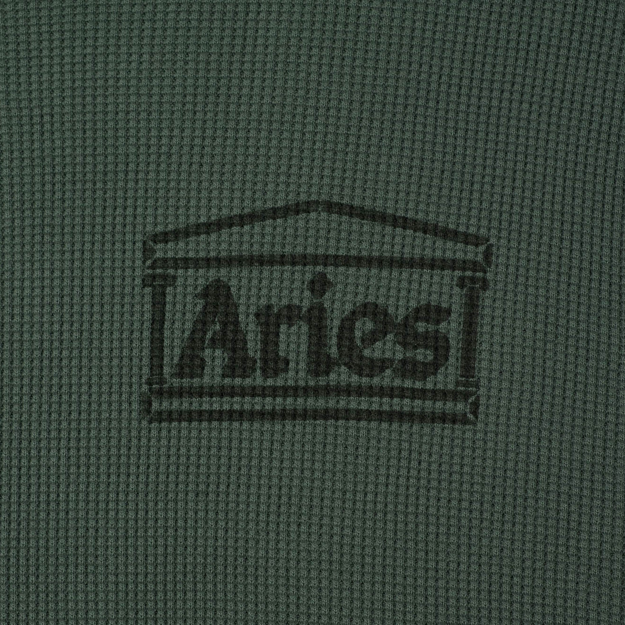 Aries Waffle LS Tee - Dark Olive