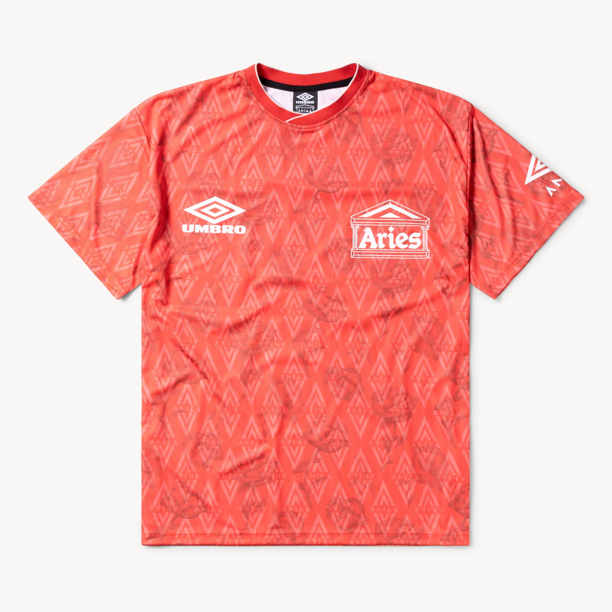 Aries x Umbro Centenary Red Roses SS Football Jersey - Red