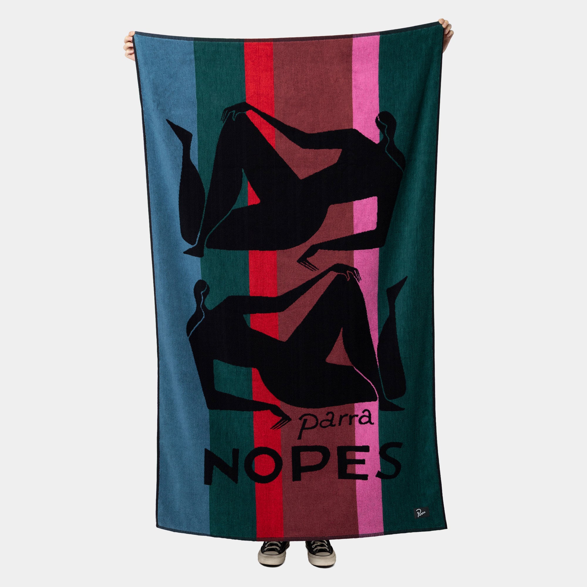 By Parra Nope and Nopes Beach Towel - Mallard Green