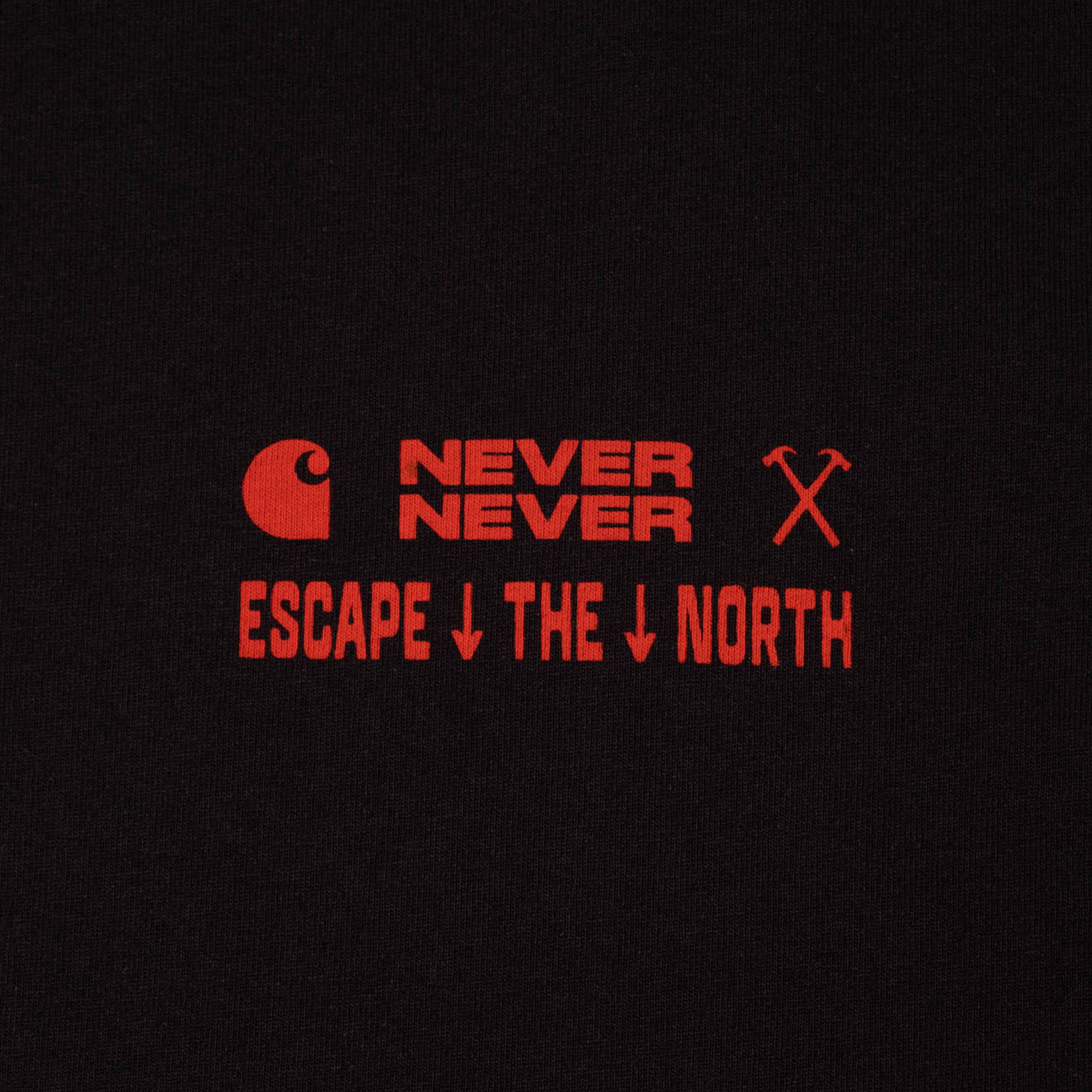 Escape The North X NN X CARHARTT WIP Tee - Black/Red