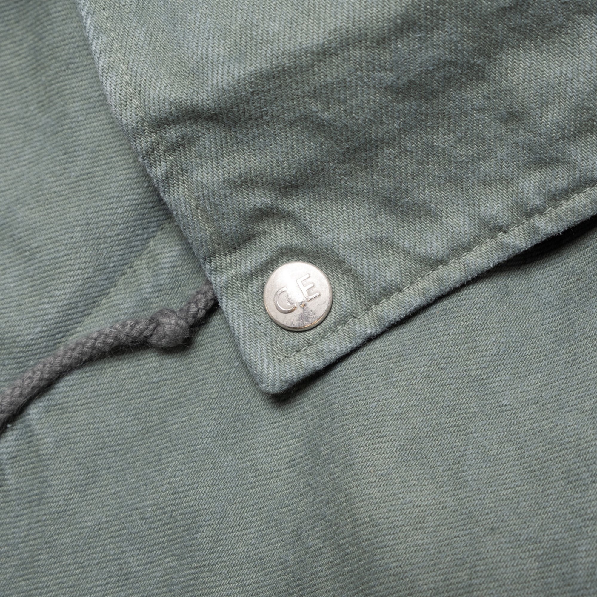 Cav Empt Overdye Fold Collar Coat - Green