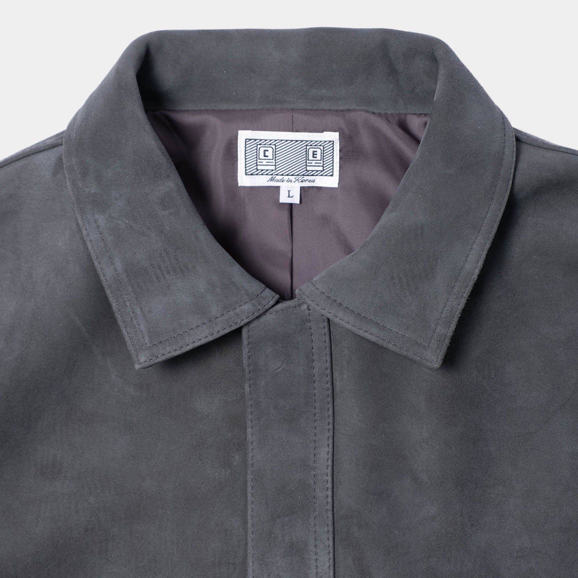 Cav Empt Suede Trucker Jacket - Grey