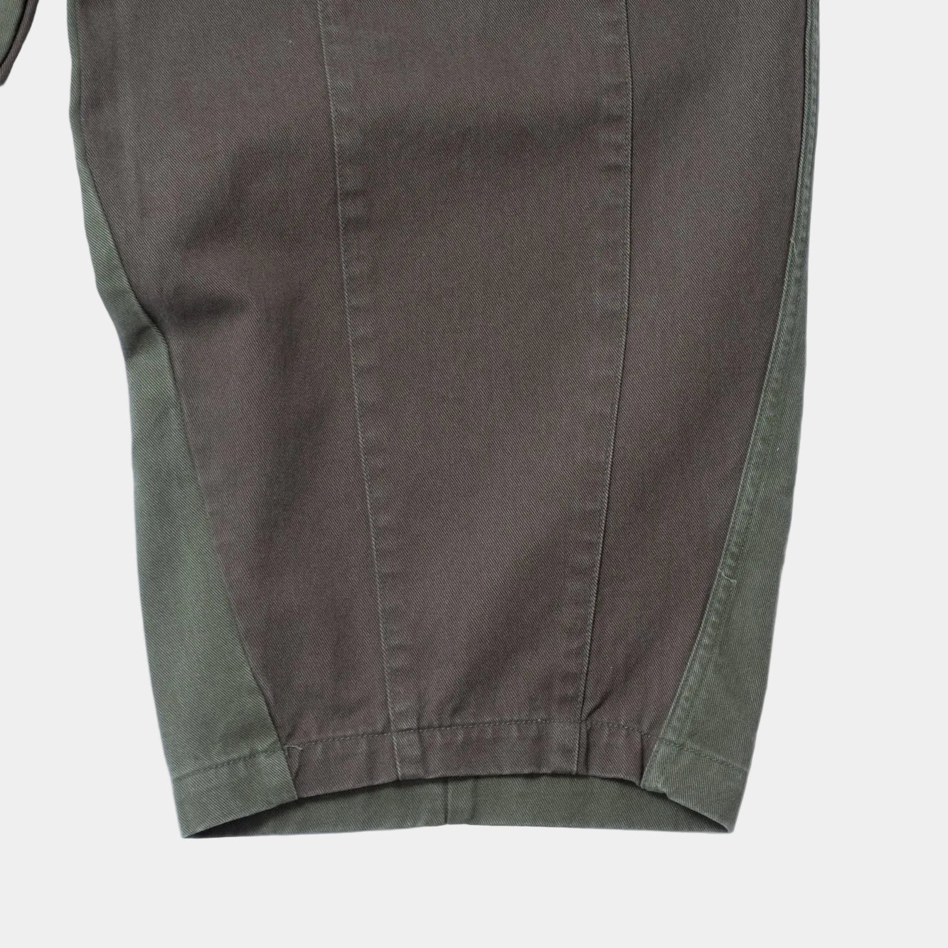 Anglan Panel Mix Balloon Balloon Pants - Khaki