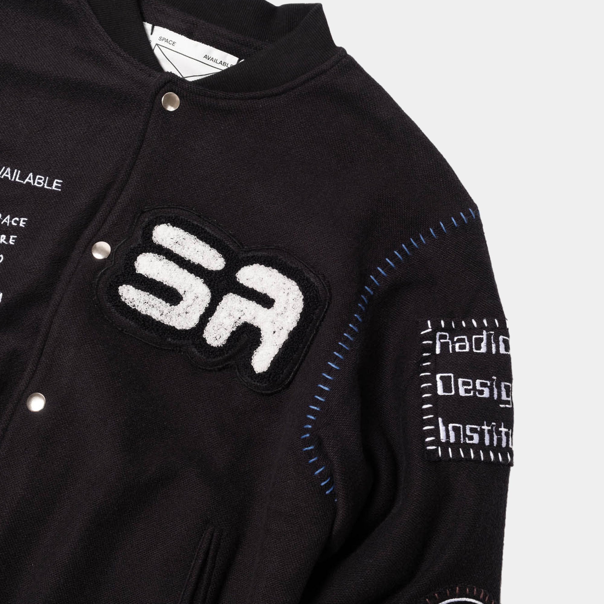 Space Available Studio Varsity Jacket - Black