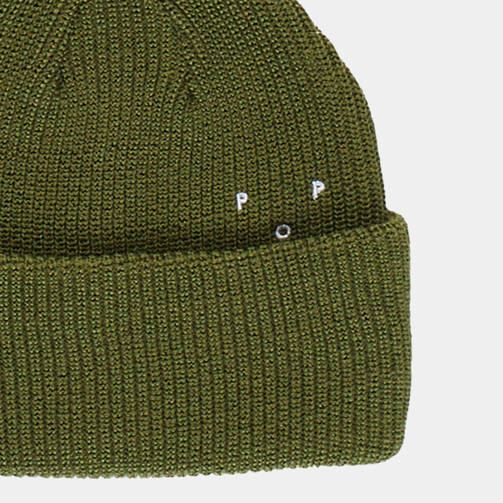 Pop Trading Company Basic Beanie - Olive