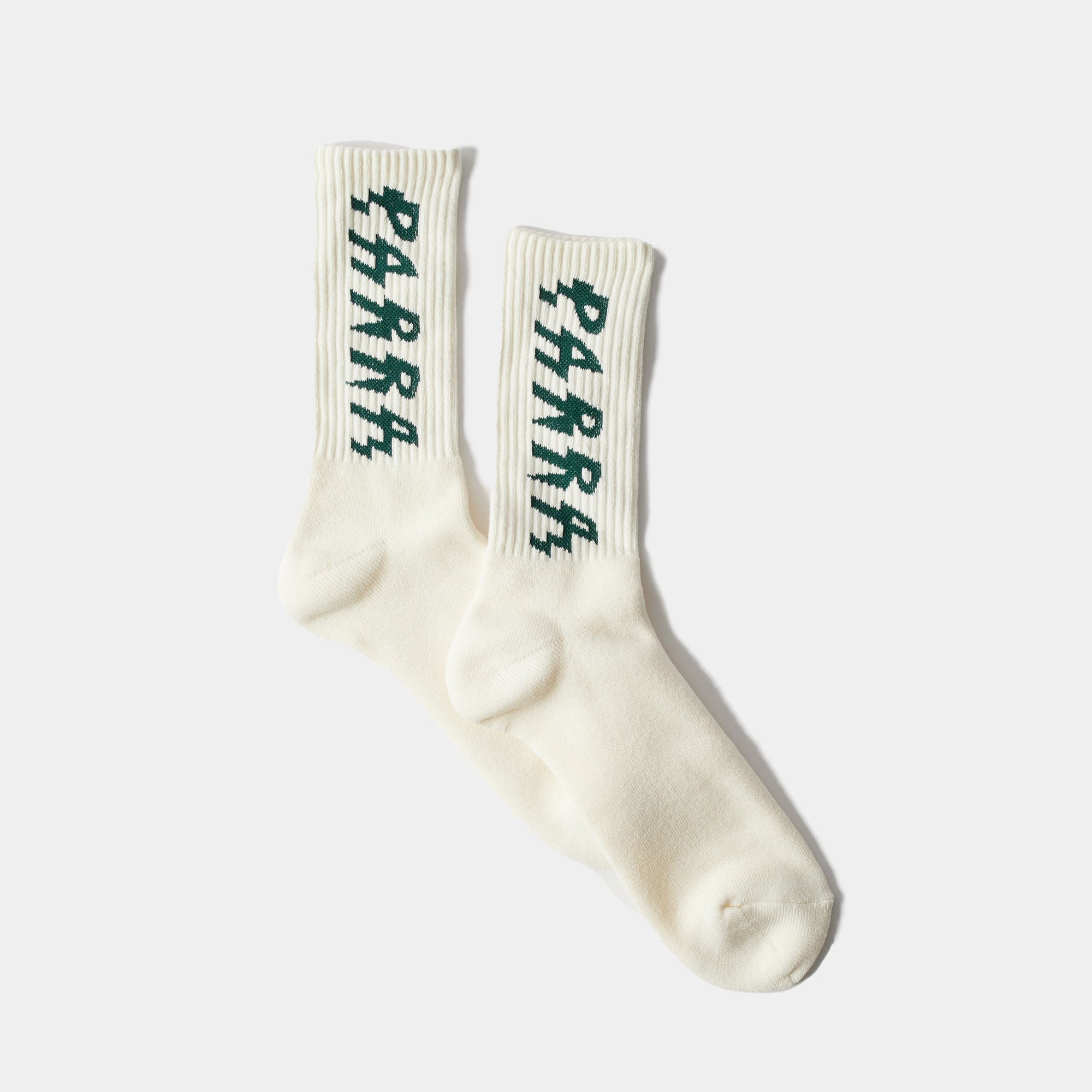 By Parra Shocker Logo Crew Socks - White