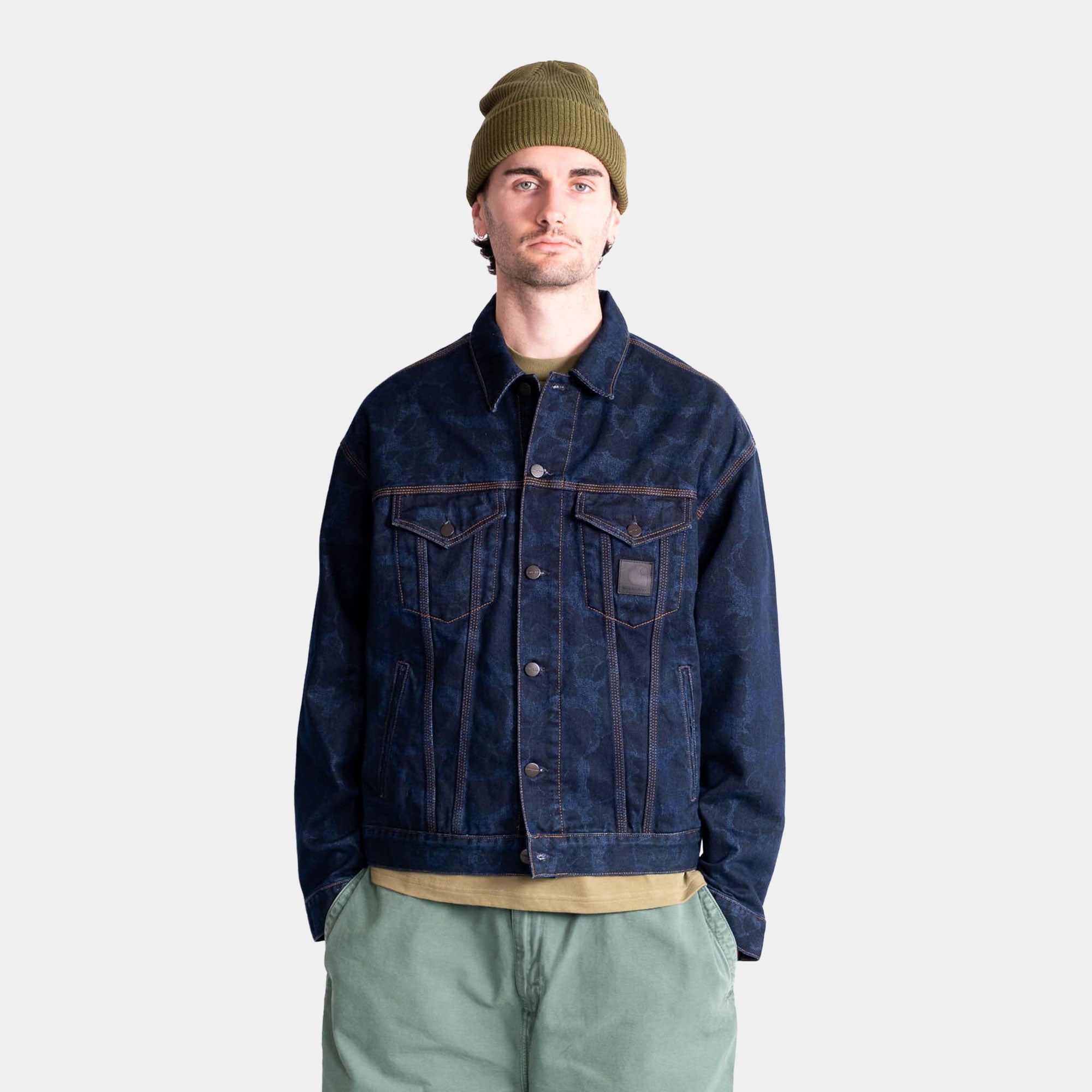 Carhartt WIP Duck Helston Jacket - Blue Duck Camo