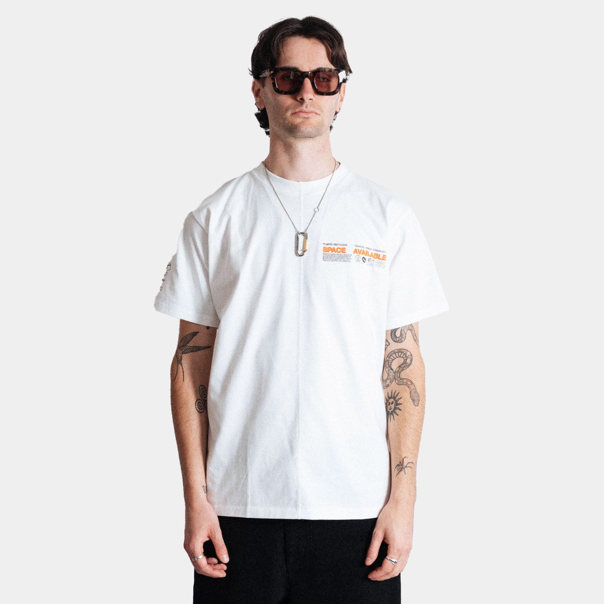 Space Available Radical Plastic Tee - White