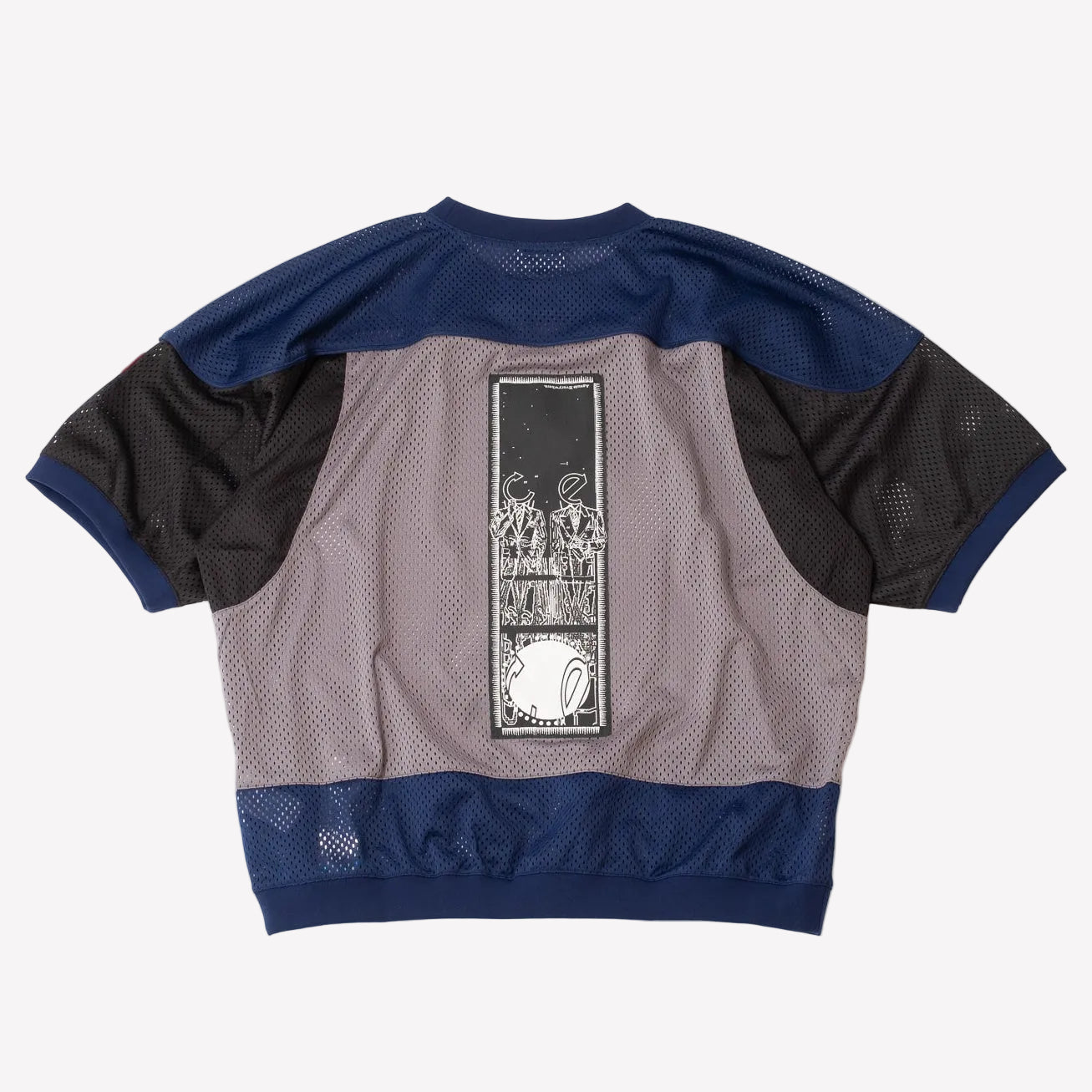 Cav Empt MD Temporal Distortion Mesh SS Top - Navy