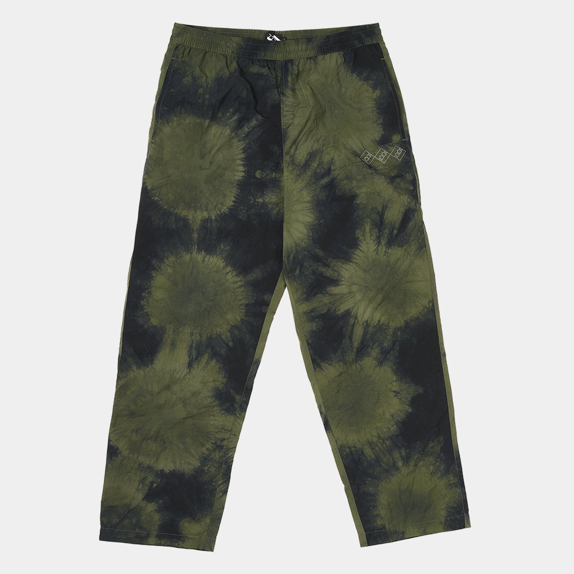 The Trilogy Tapes Tech Beach Pant - Black/Olive Marble