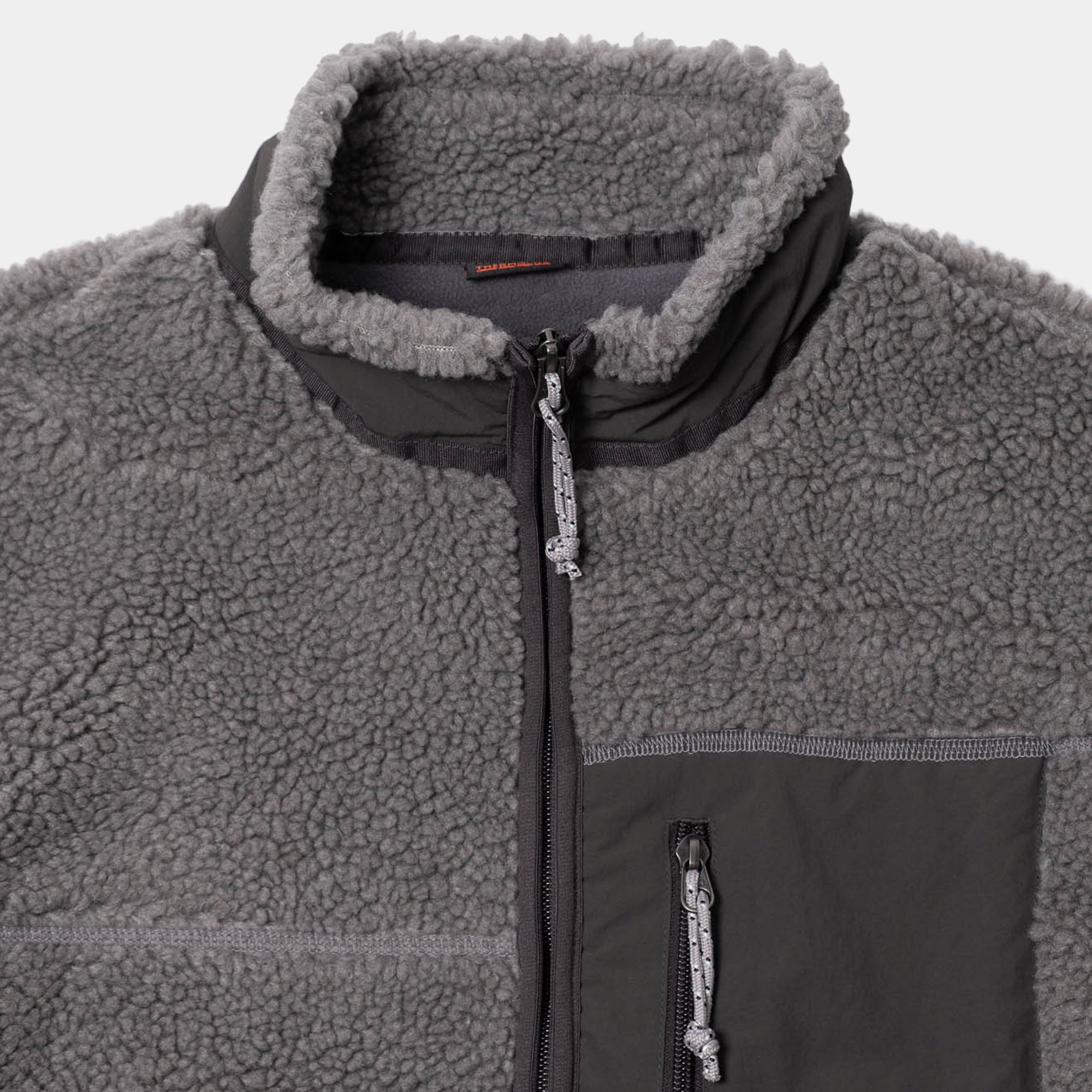 thisisneverthat SP Sherpa Fleece Jacket - Charcoal