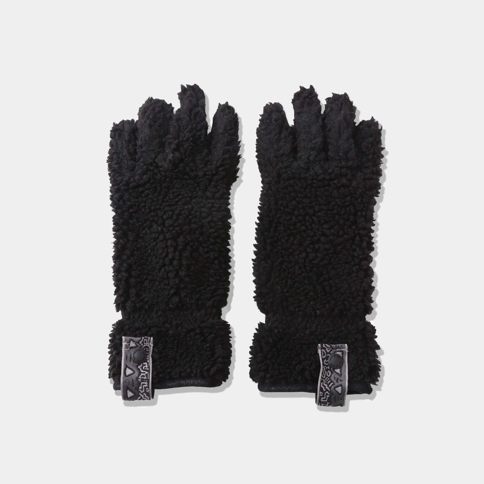 Gramicci x And Wander JQ Tape Fleece Glove - Black