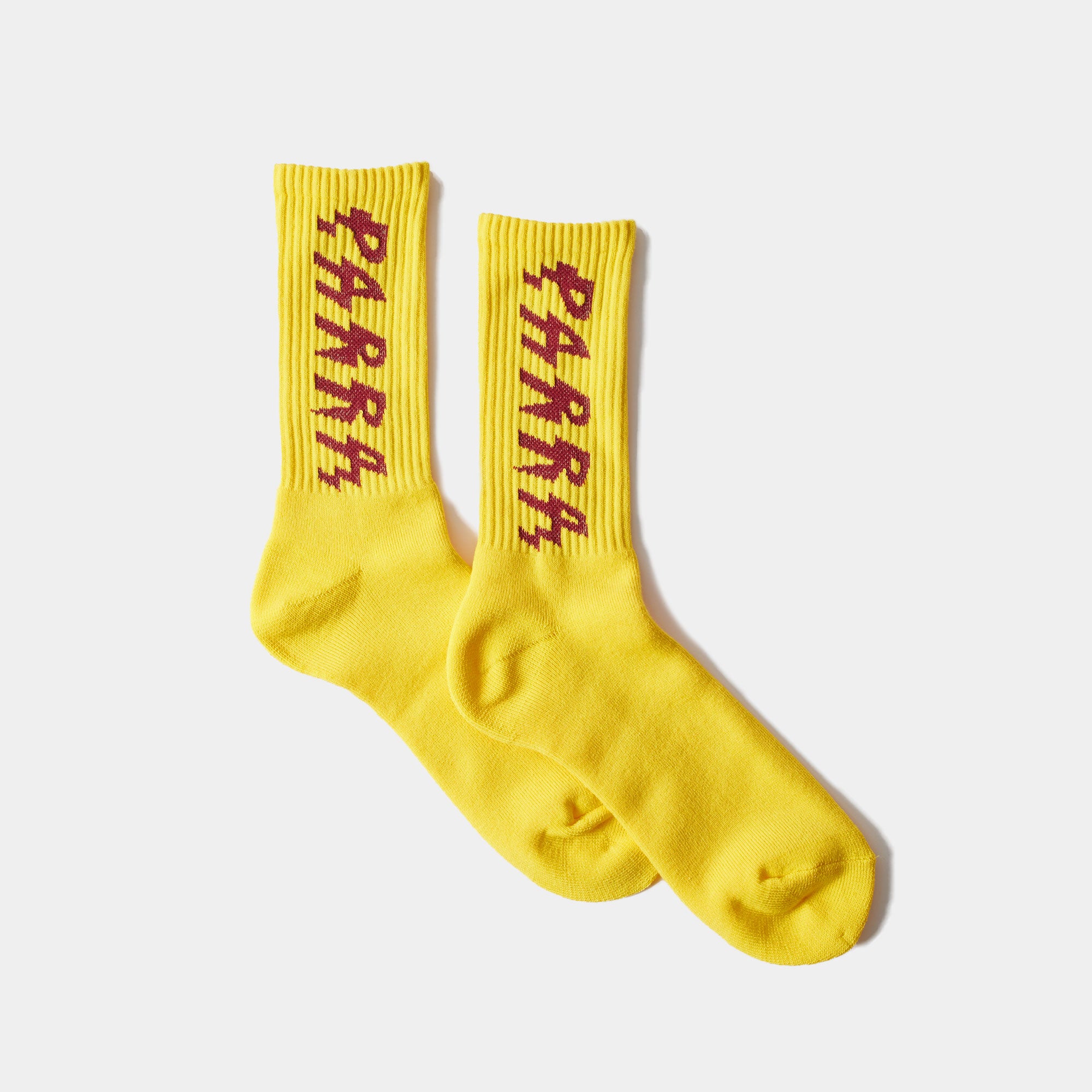 By Parra Shocker Logo Crew Socks - Yellow