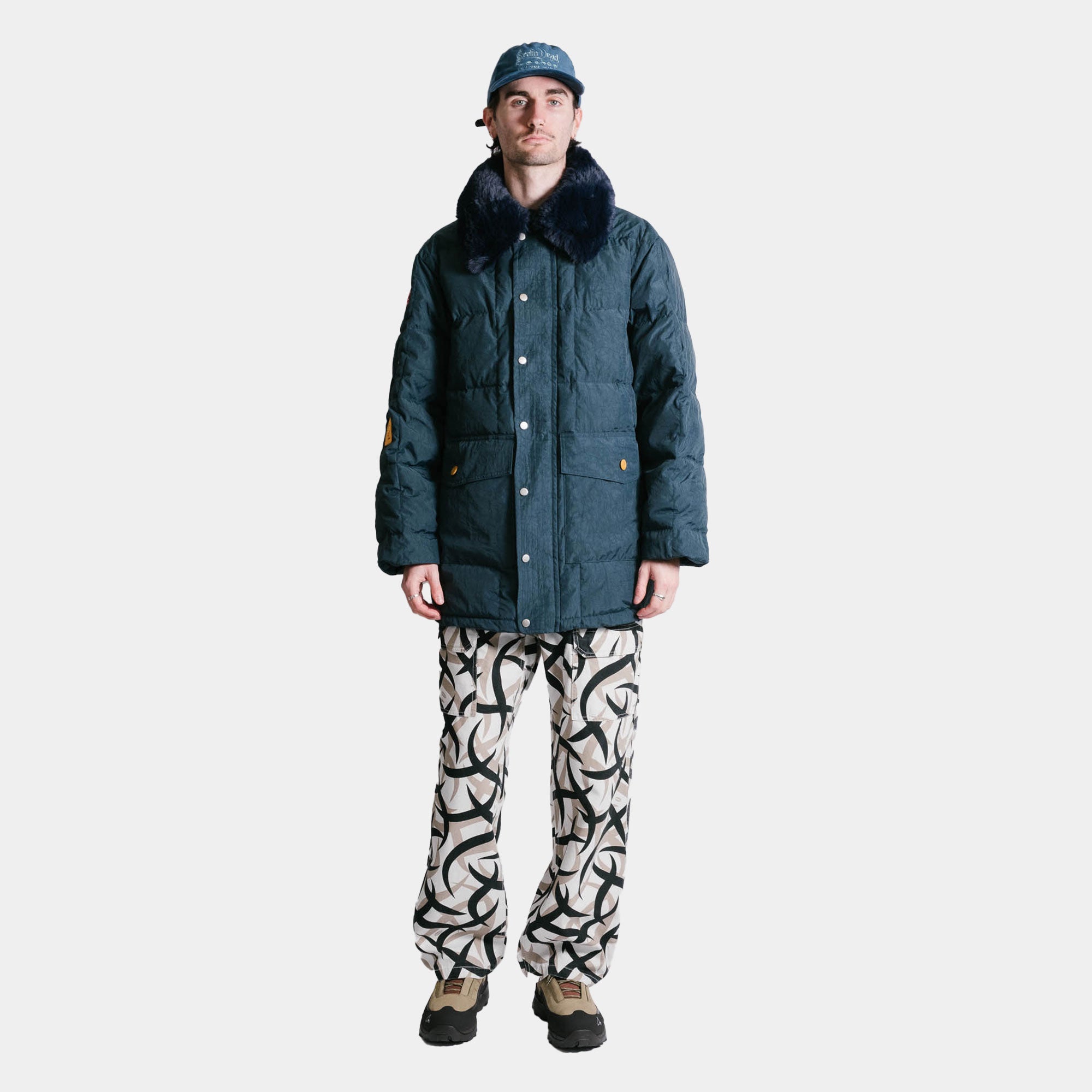 Brain Dead Homage Parka - Navy