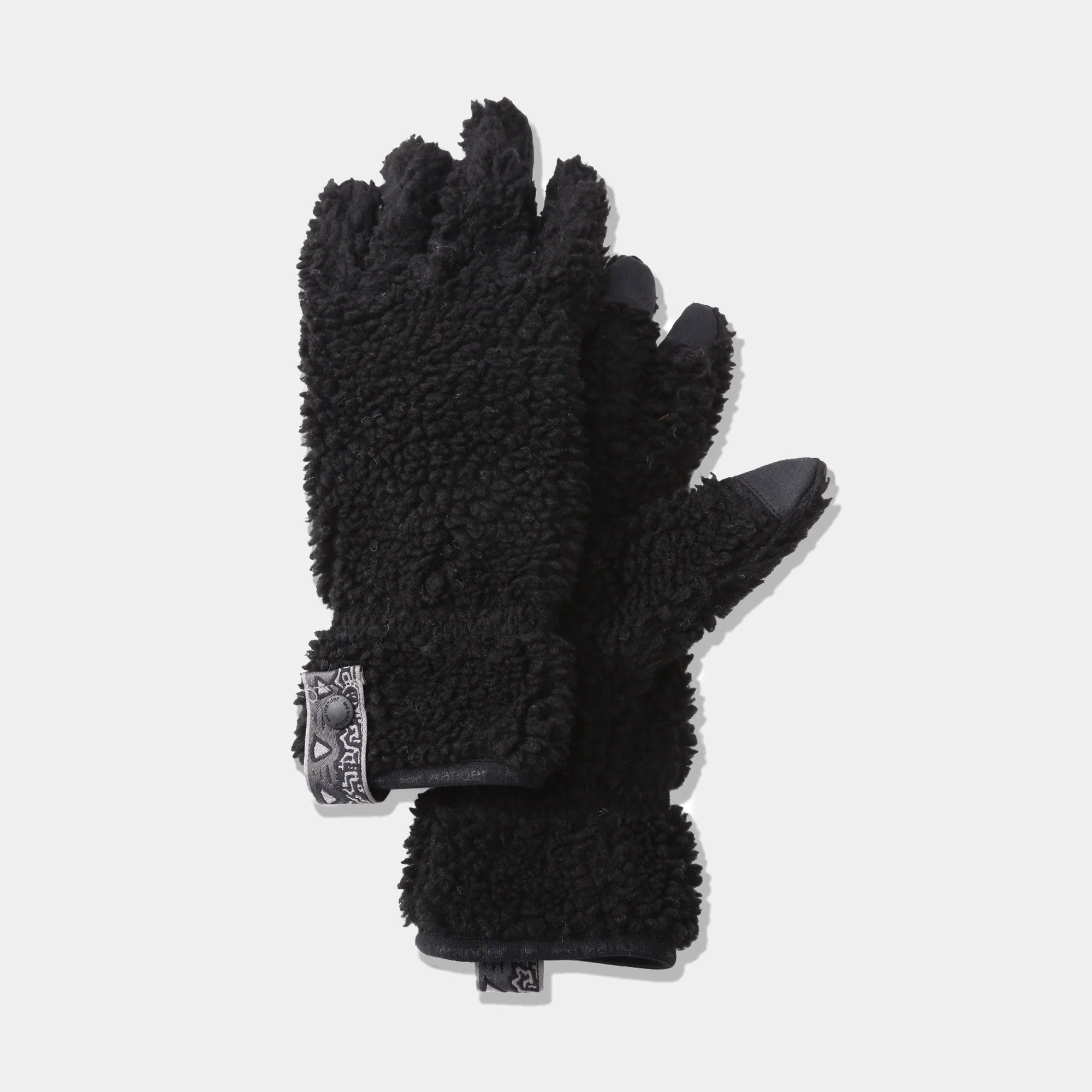 Gramicci x And Wander JQ Tape Fleece Glove - Black