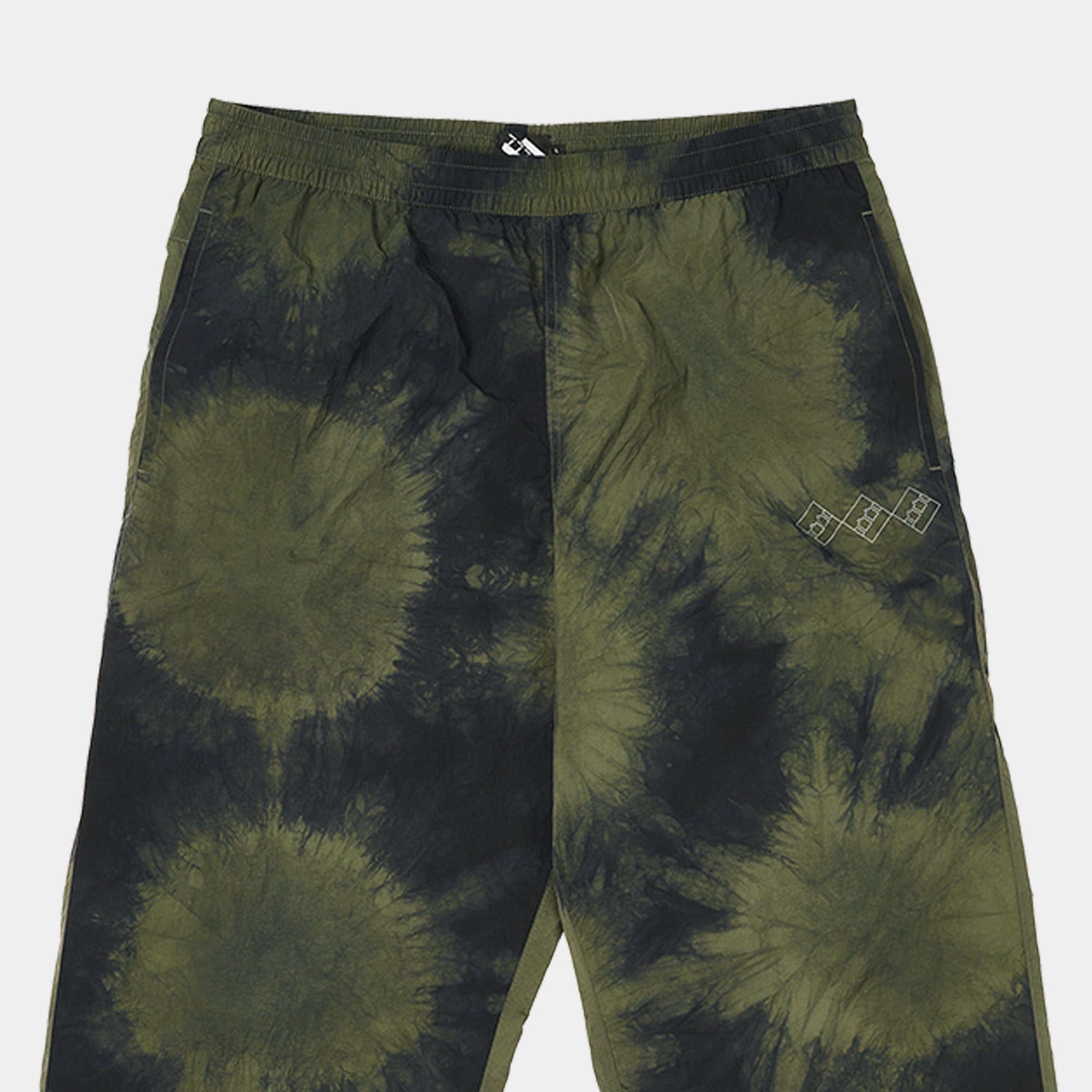 The Trilogy Tapes Tech Beach Pant - Black/Olive Marble