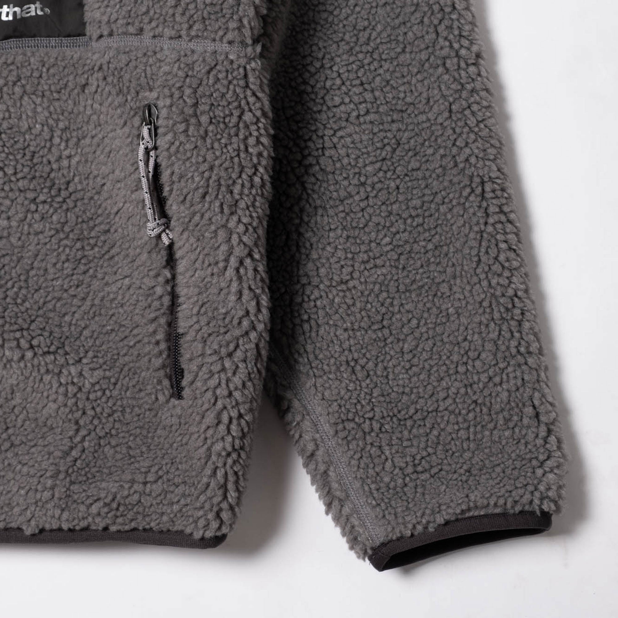 thisisneverthat SP Sherpa Fleece Jacket - Charcoal