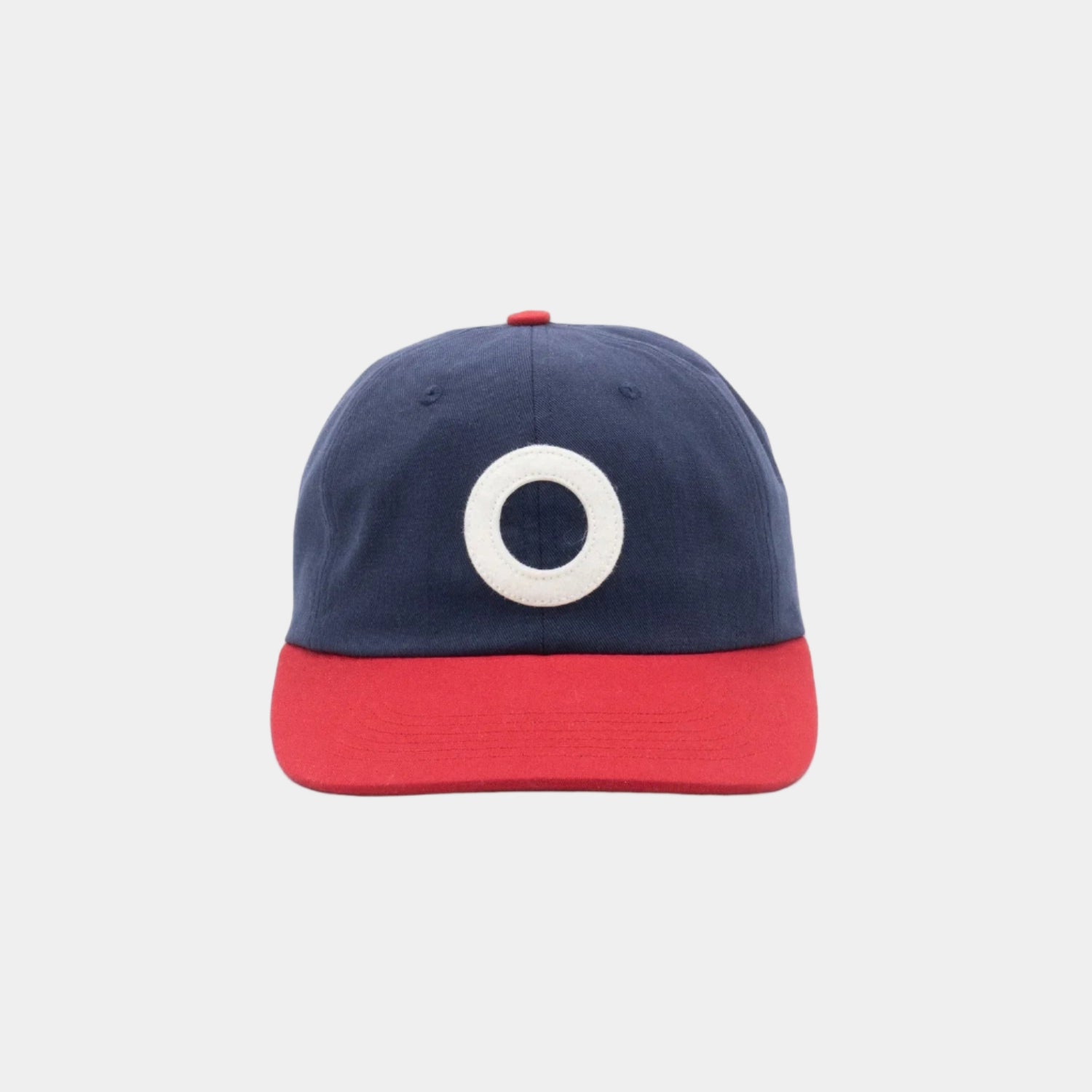 Pop Trading Company O Six Panel Hat - Navy/Goji Berry