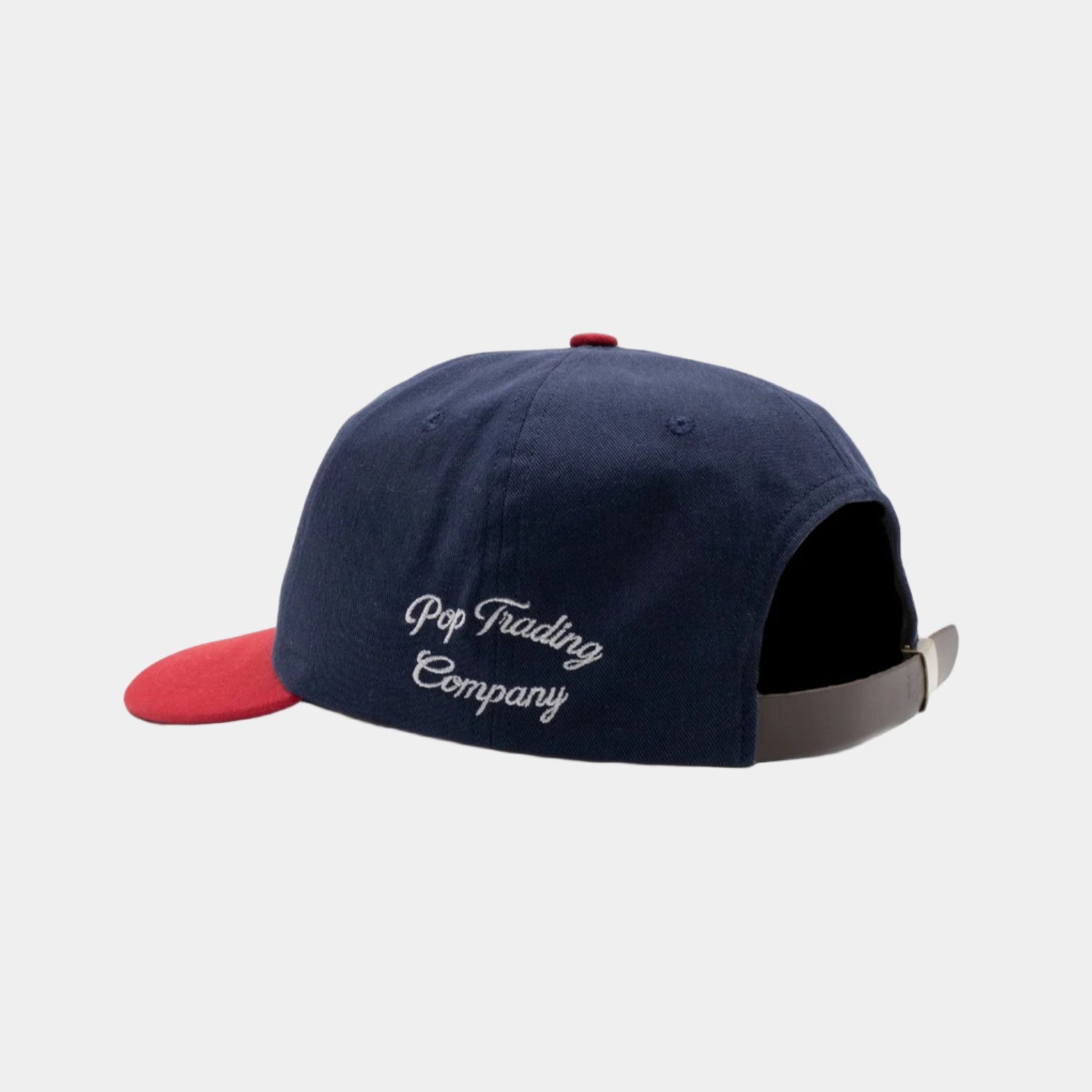 Pop Trading Company O Six Panel Hat - Navy/Goji Berry