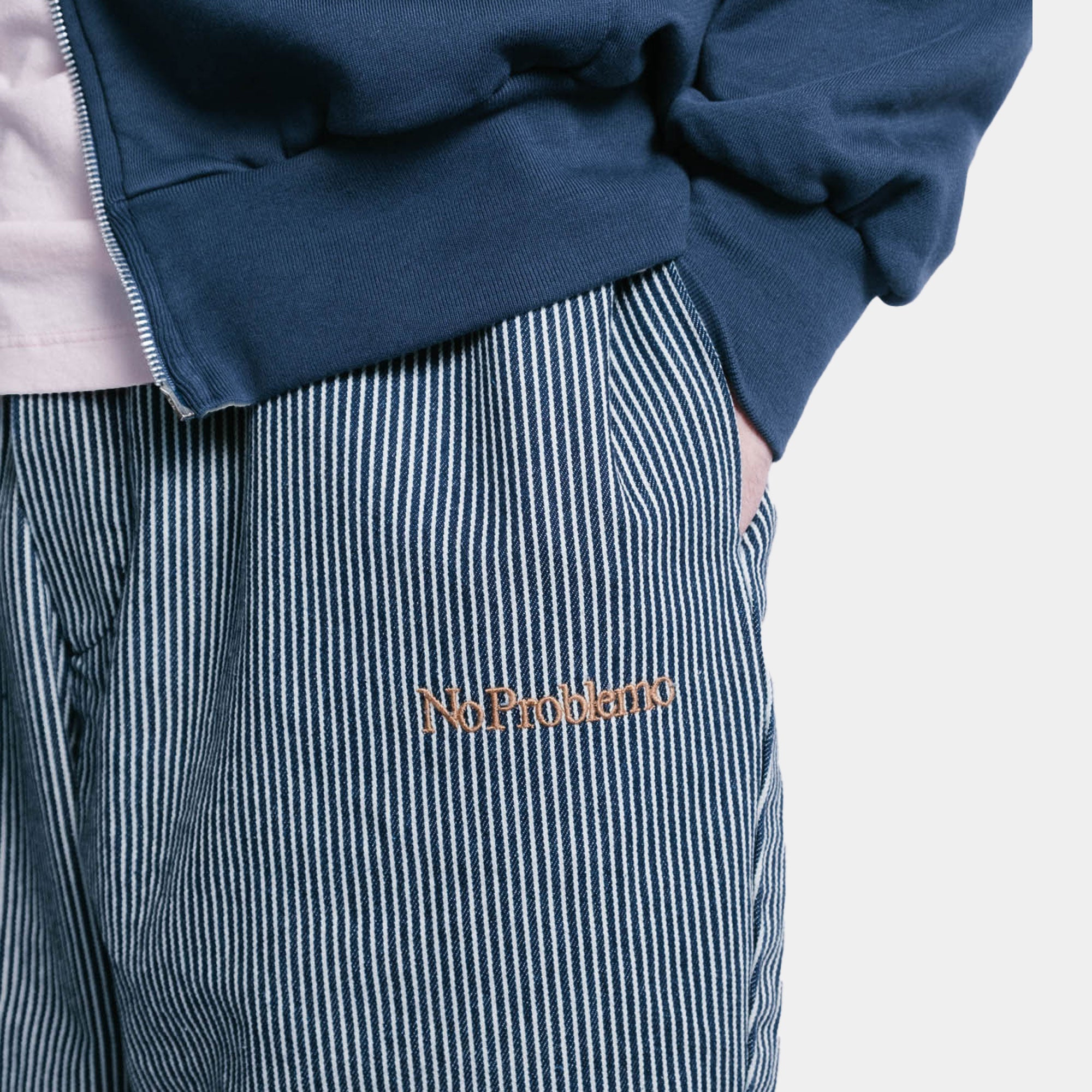 No Problemo Mini Problemo Work Short - Hickory Stripe