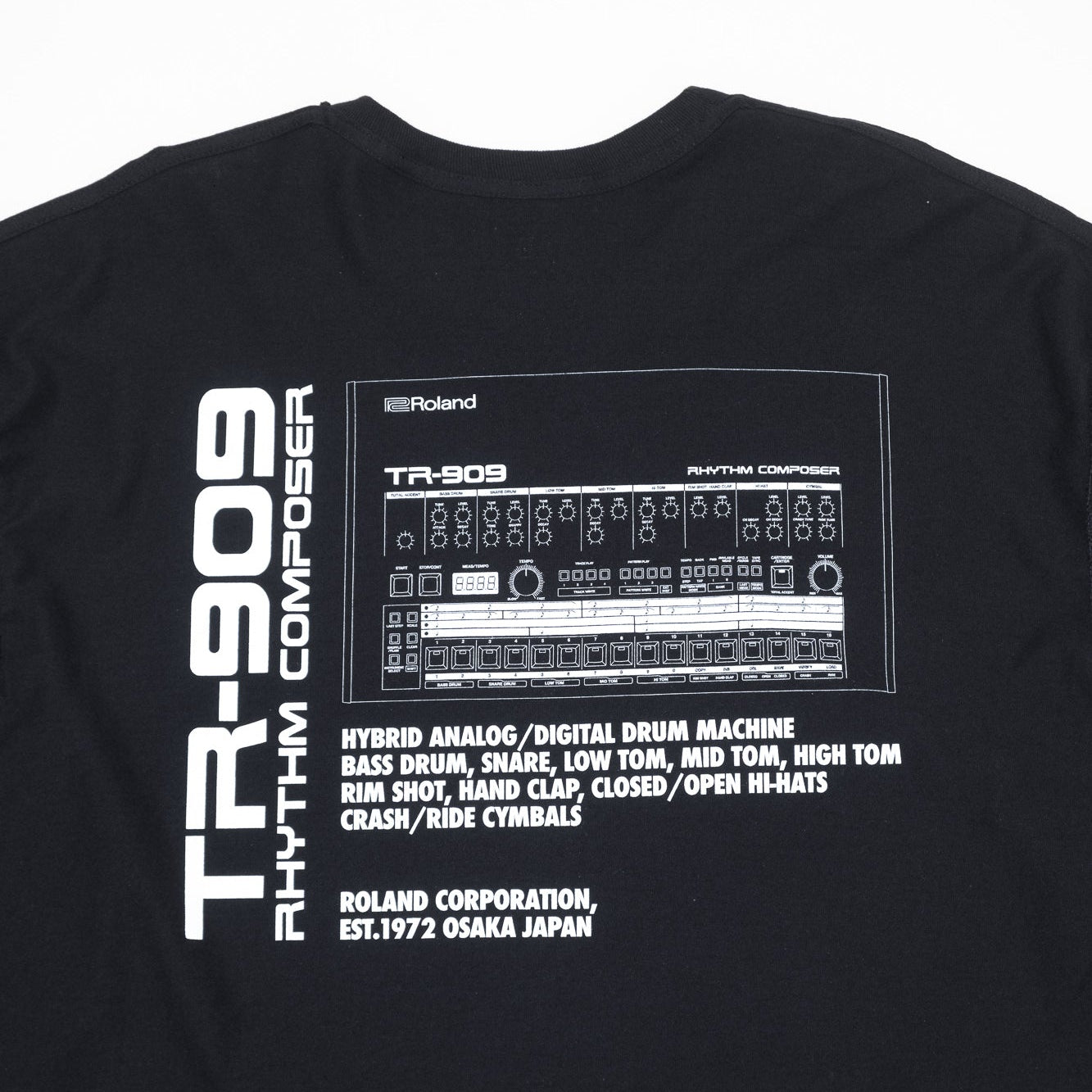 is-ness x Roland TR-909 LS Tee - Black