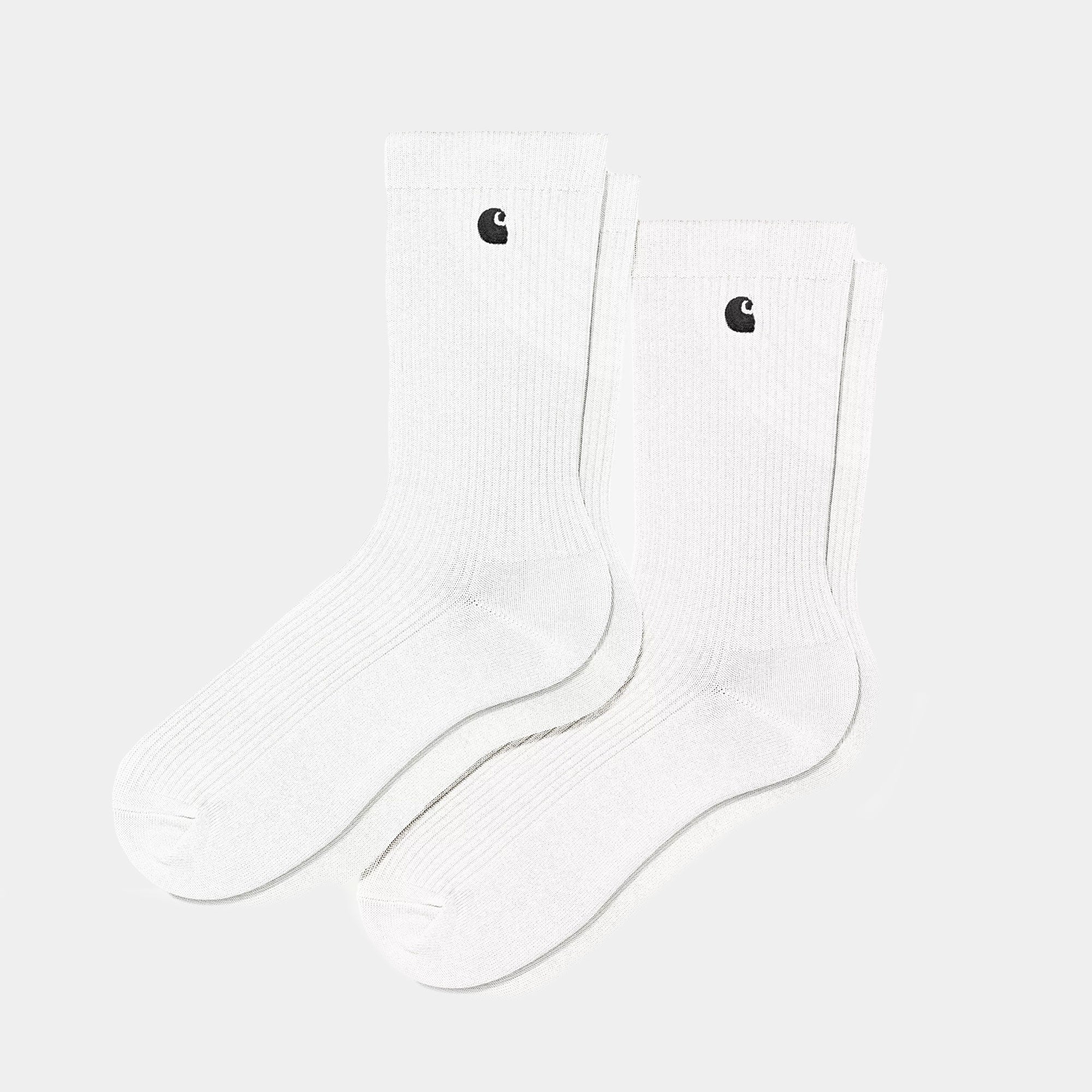 Carhartt WIP Madison 2-Pack Socks - White/Black