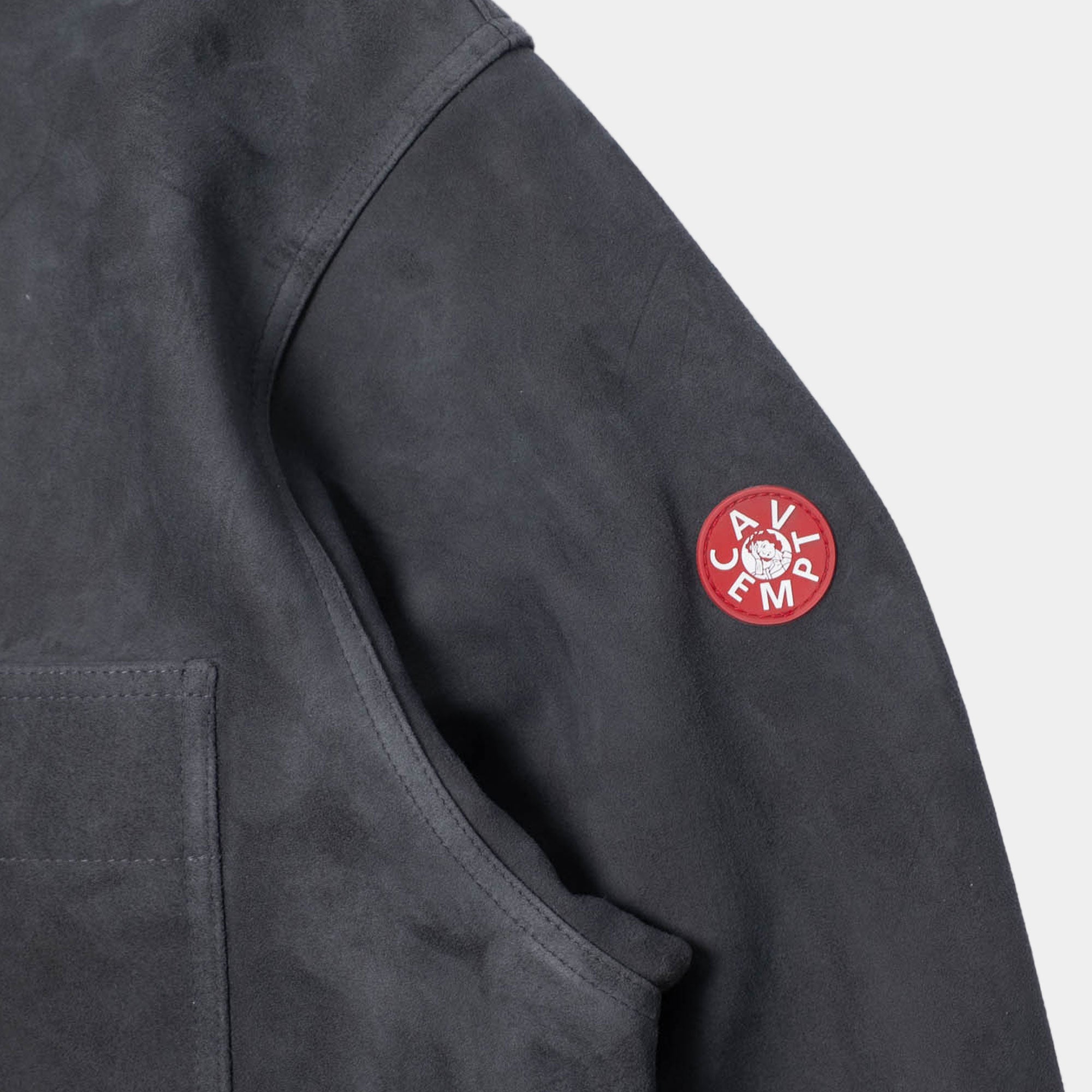 Cav Empt Suede Trucker Jacket - Grey