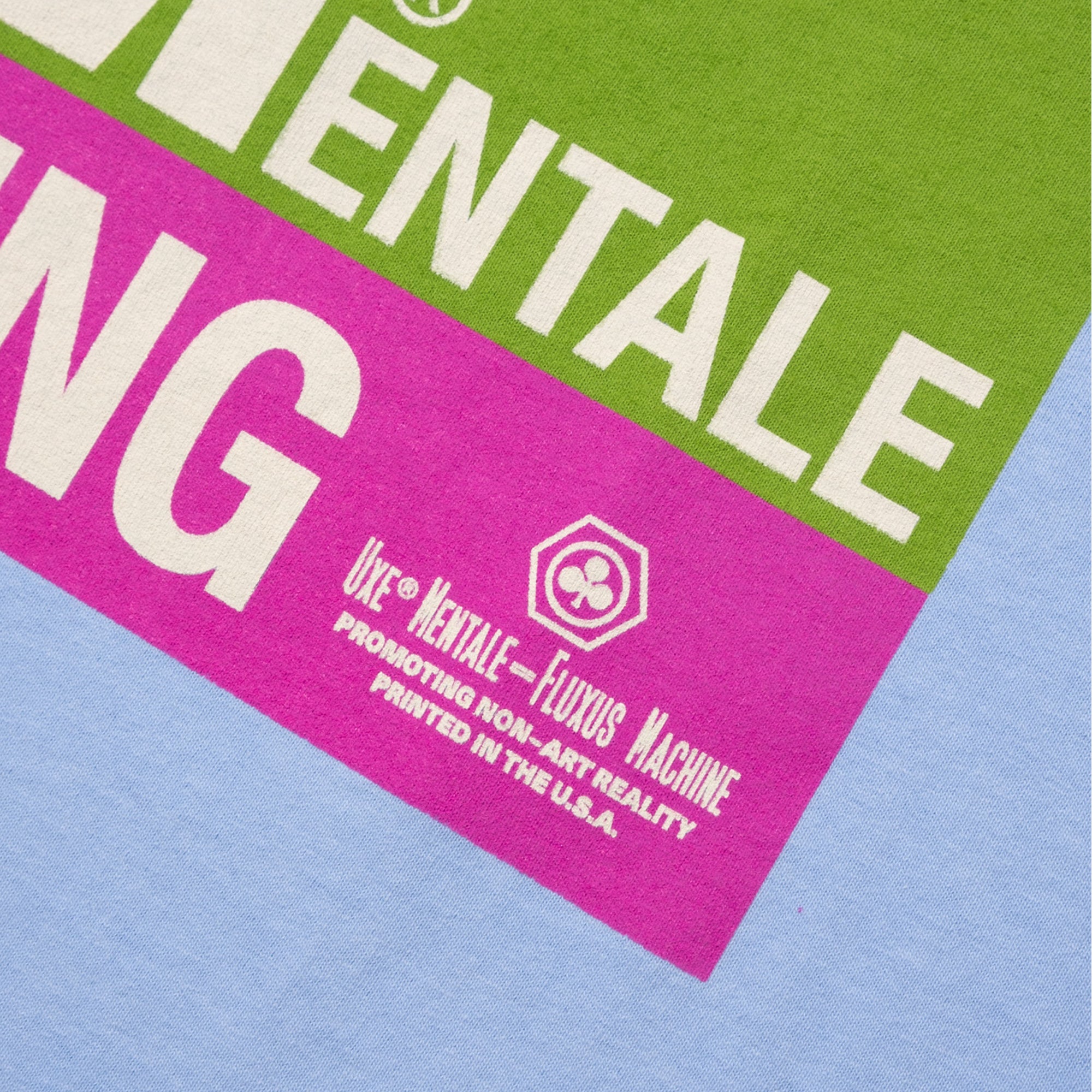 Uxe Mentale New Graphics (A.K.A The Company) Tee - Washed Light Blue