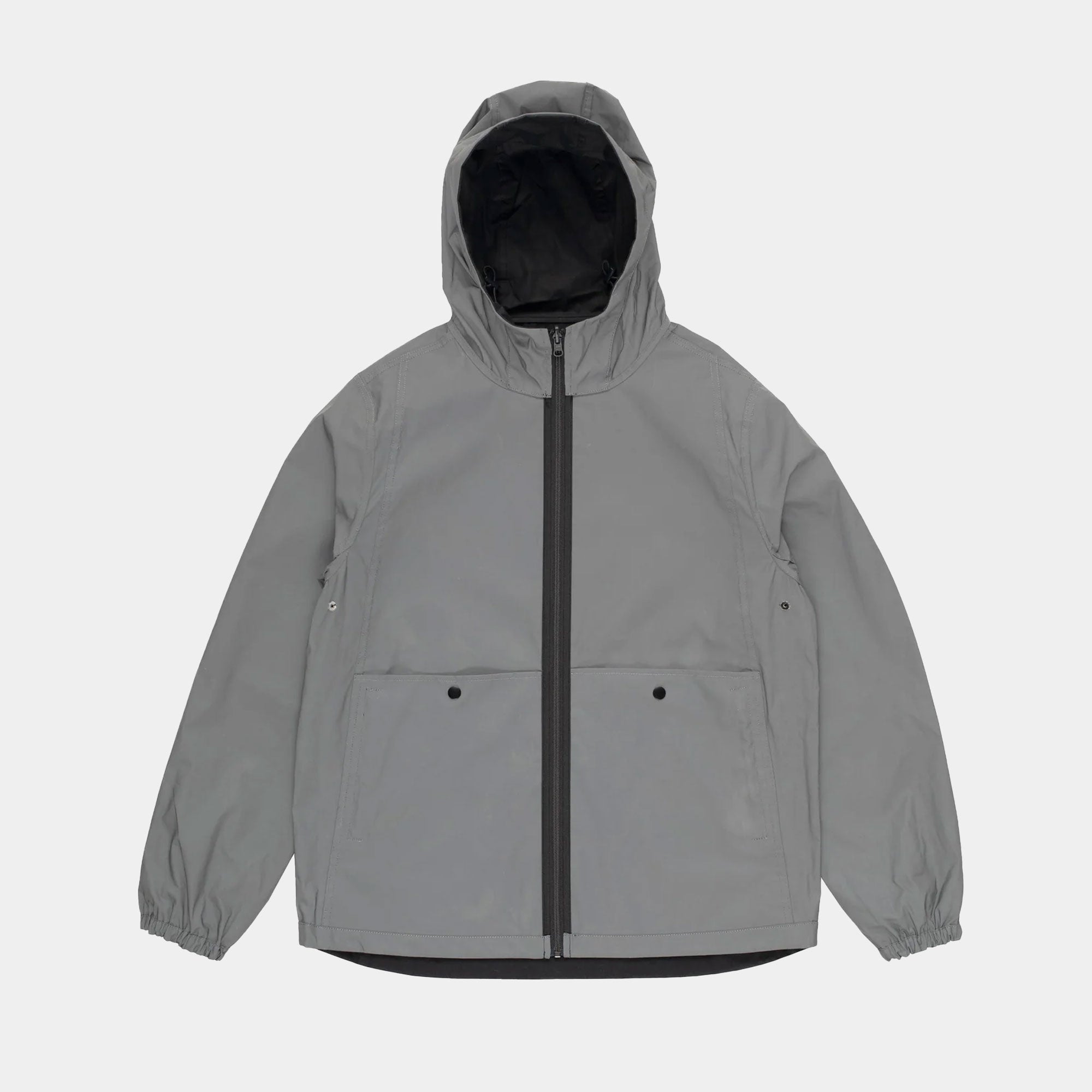 Pop Trading Company Reversible Tech Jacket - Anthracite/Reflective