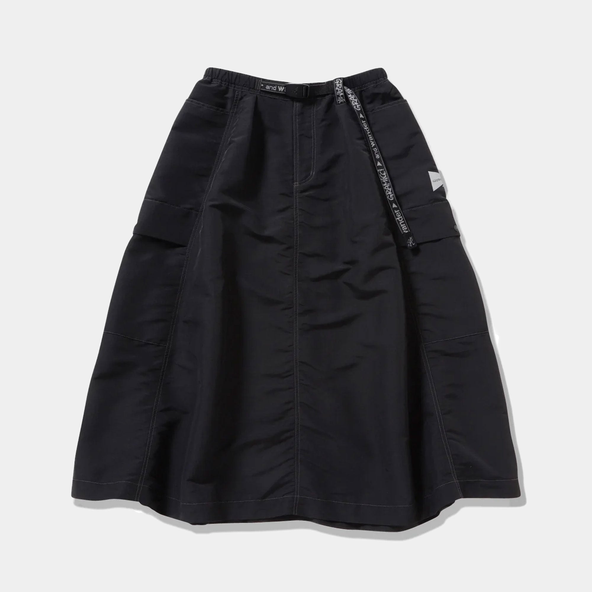 Gramicci x And Wander Women's Ripstop Voyager Skirt - Black