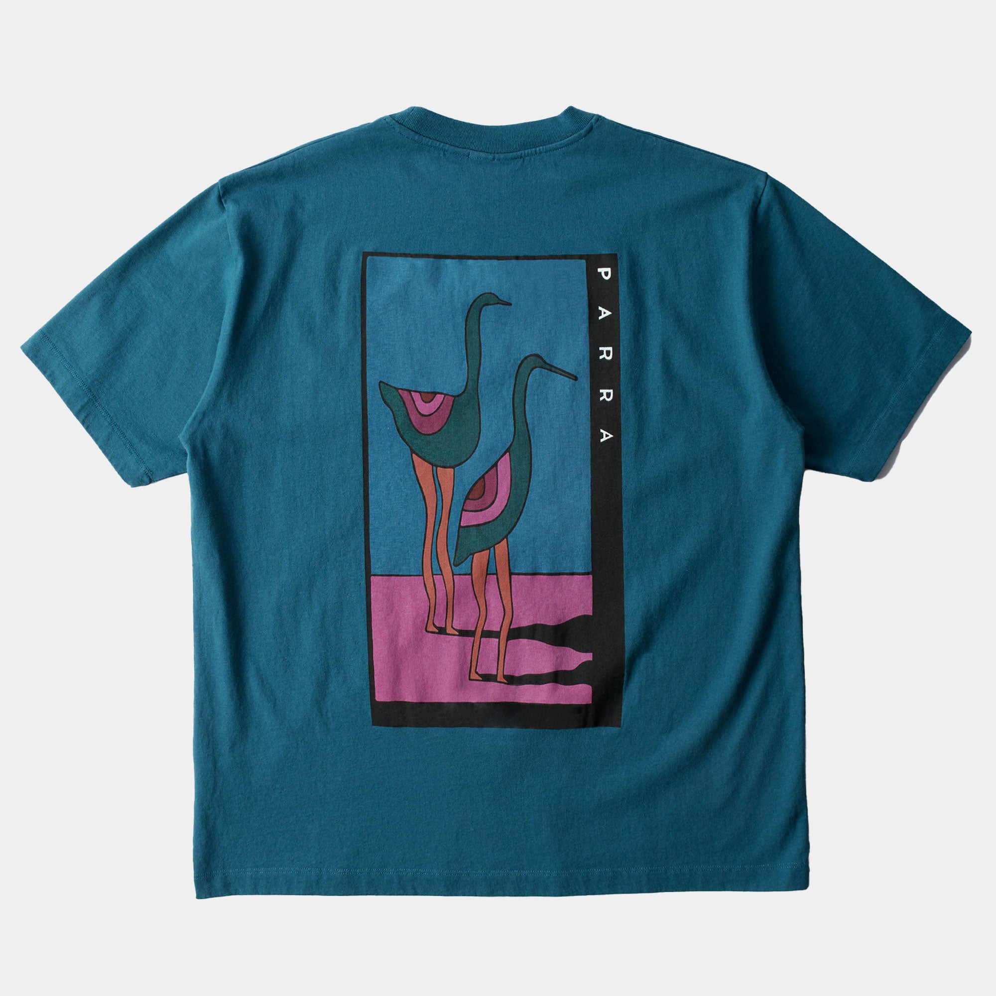 By Parra The Stand Off T-Shirt - Deep Sea Green