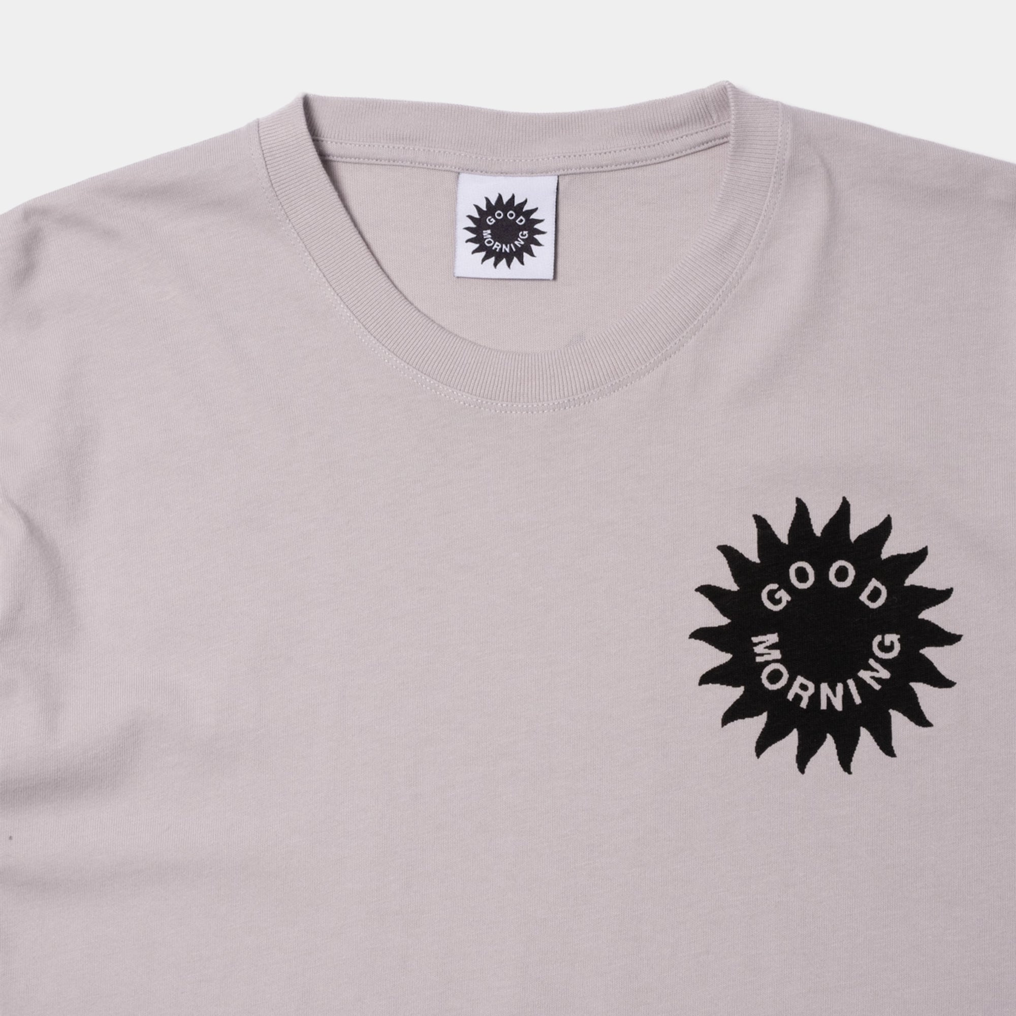 Good Morning Tapes Sun Logo SS Tee - Stone