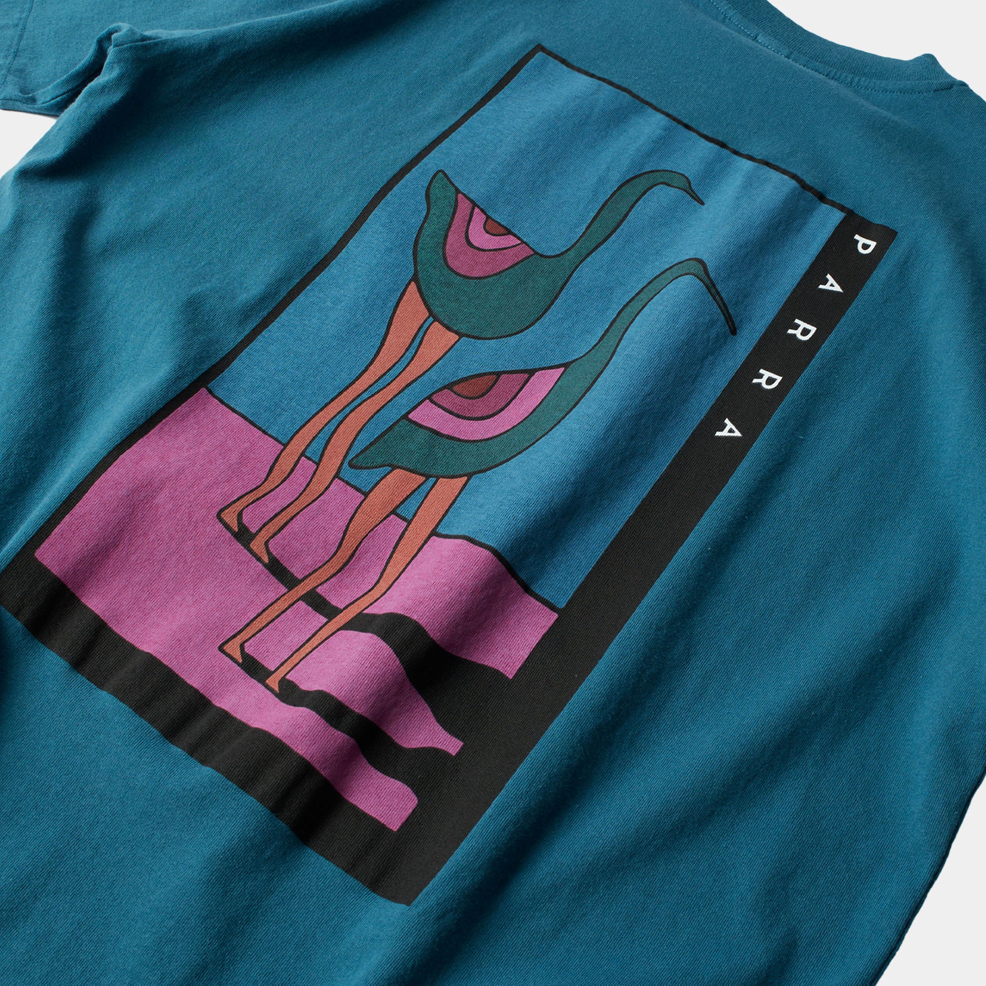 By Parra The Stand Off T-Shirt - Deep Sea Green