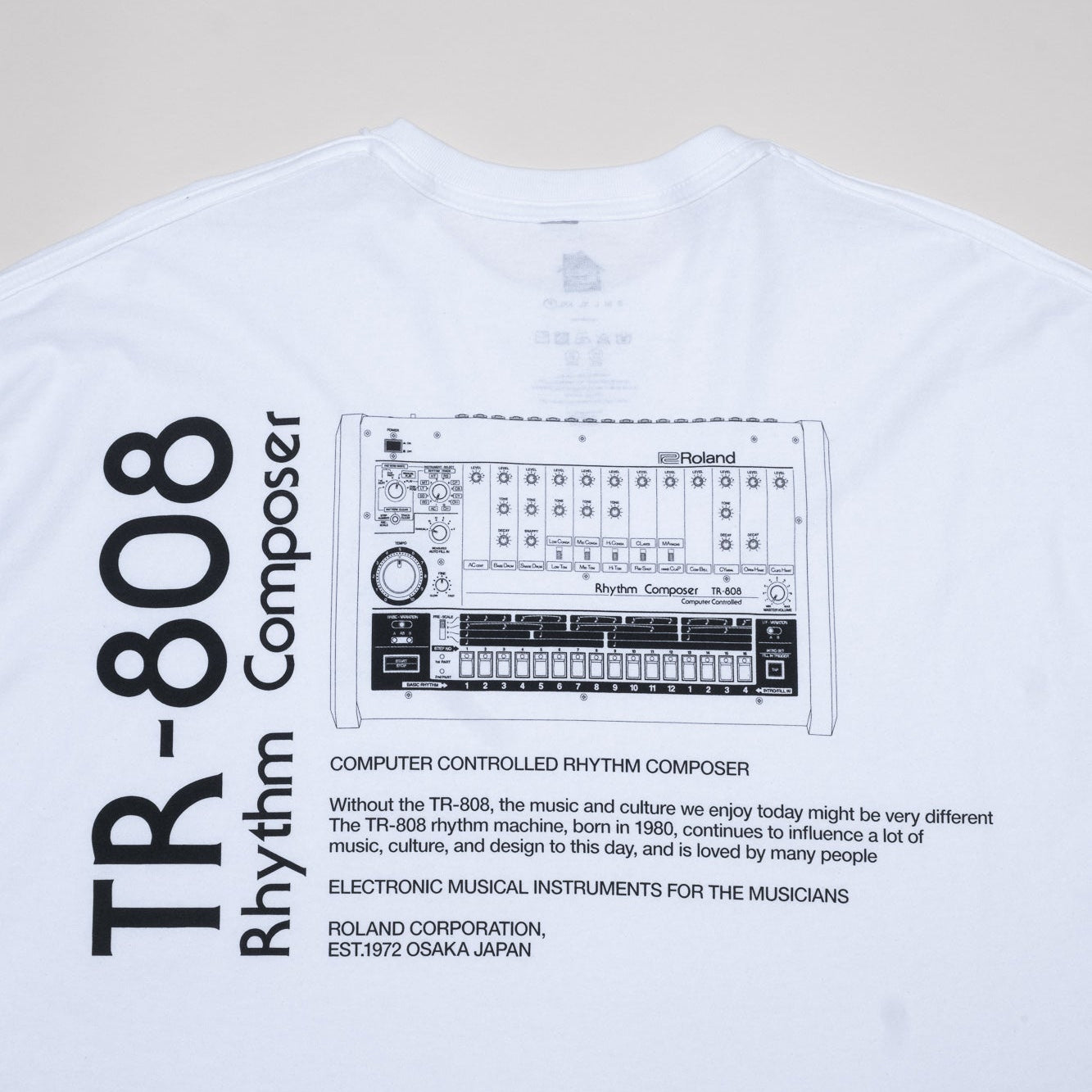 is-ness x Roland TR-808 Tee - White