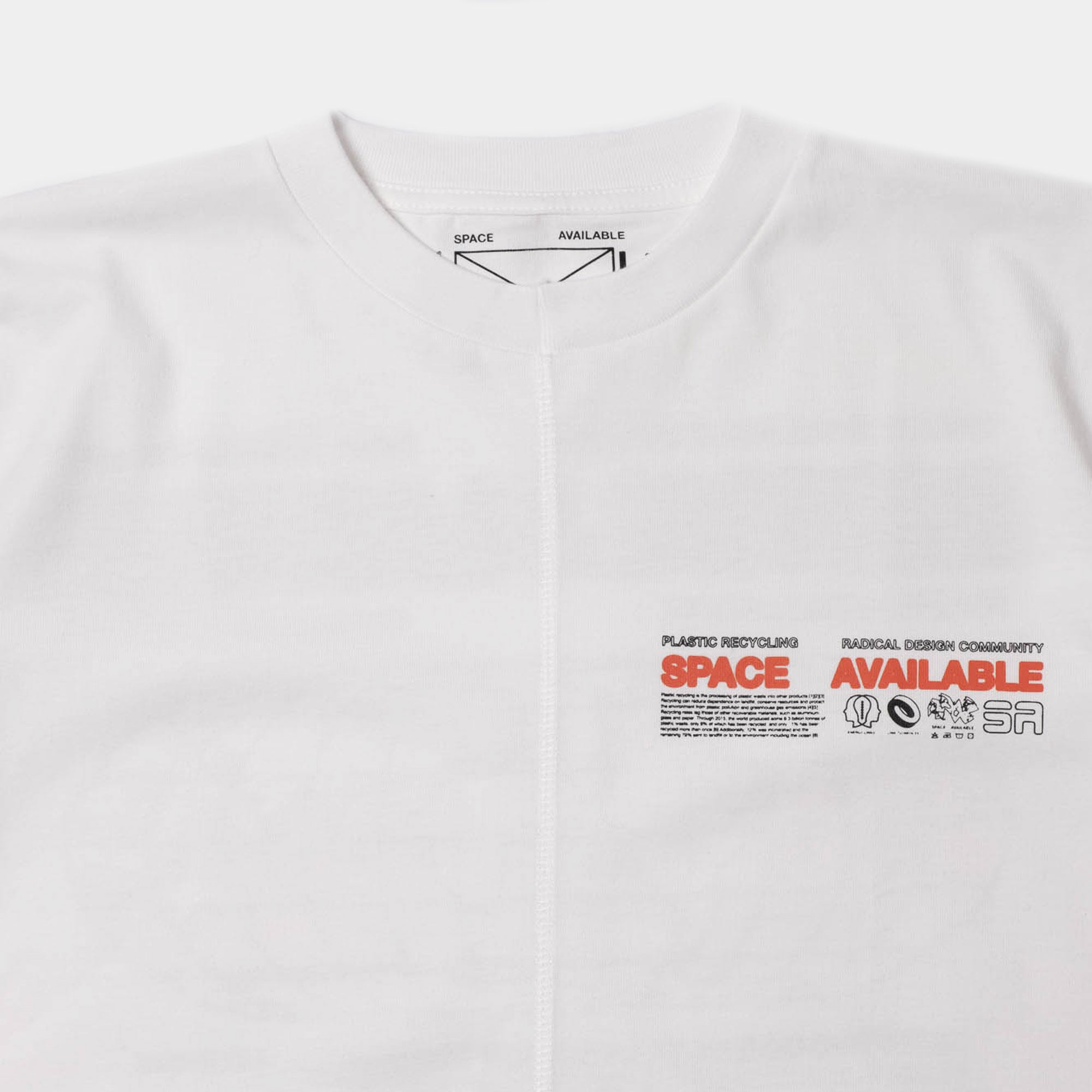 Space Available Radical Plastic Tee - White