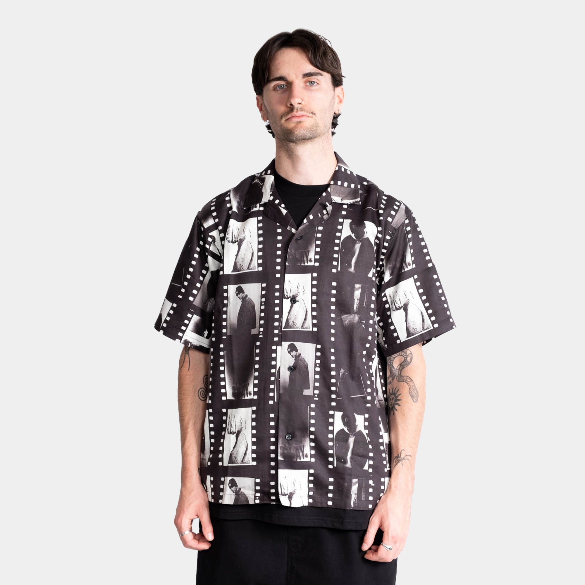 Carhartt WIP S/S Photo Strip Shirt - Black/White