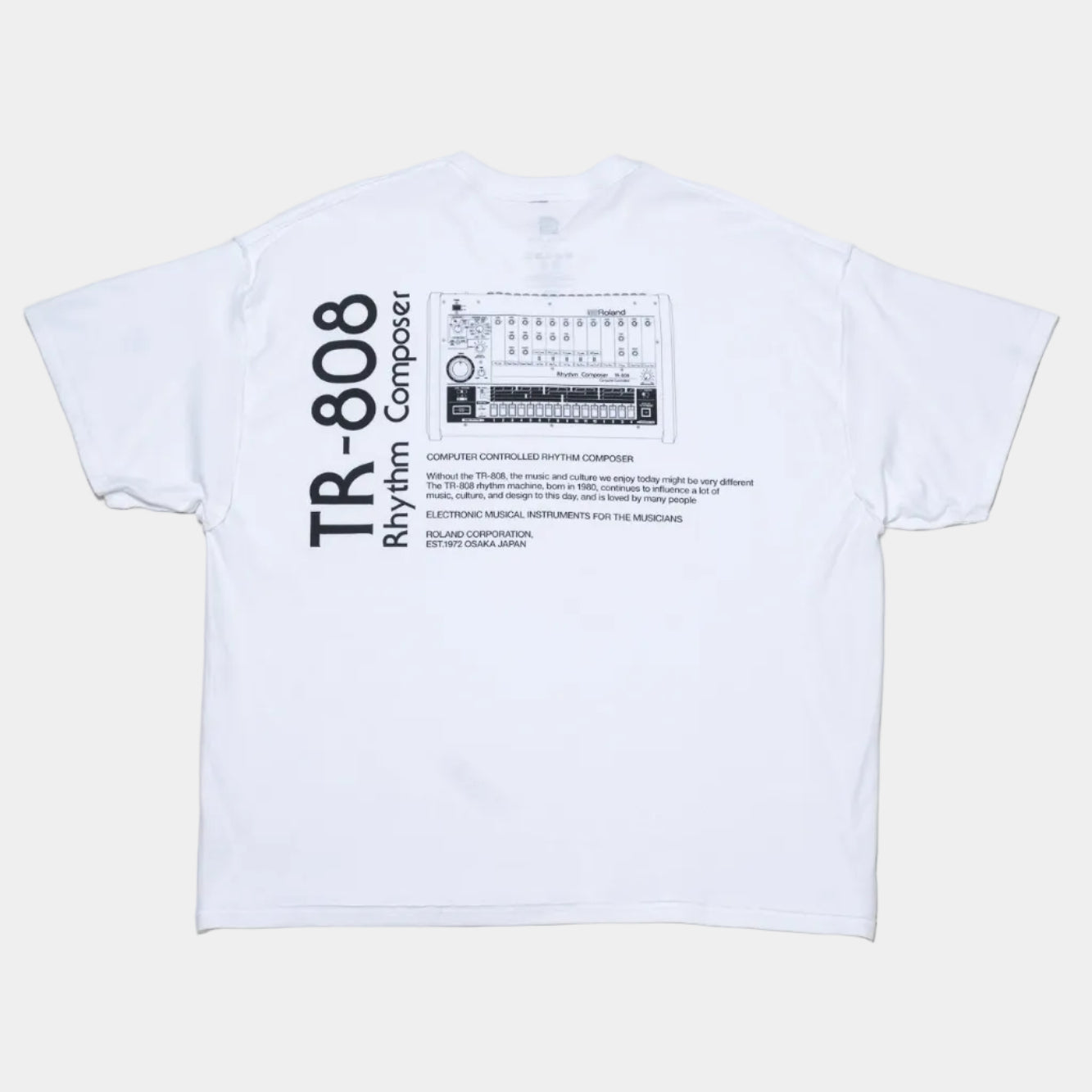 is-ness x Roland TR-808 Tee - White