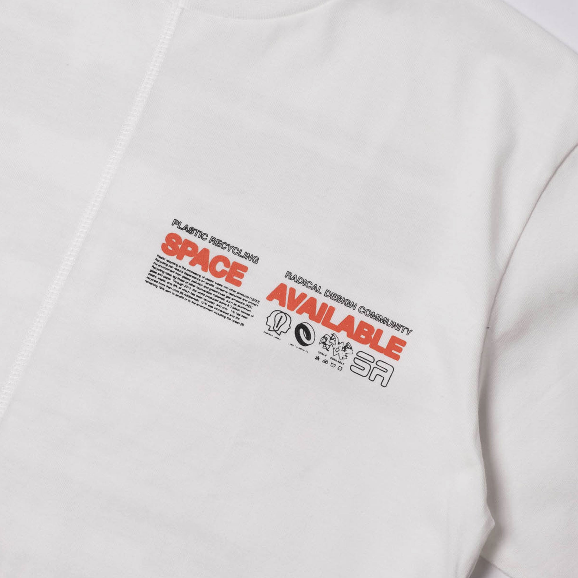 Space Available Radical Plastic Tee - White