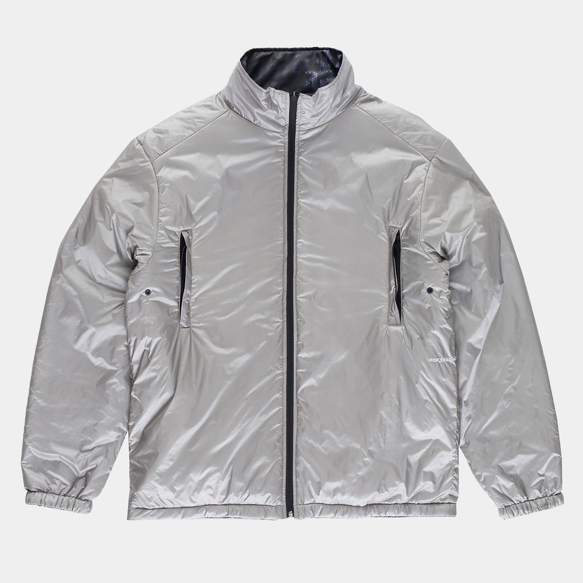 Pop Trading Company Adam Reversible Jacket - Silver