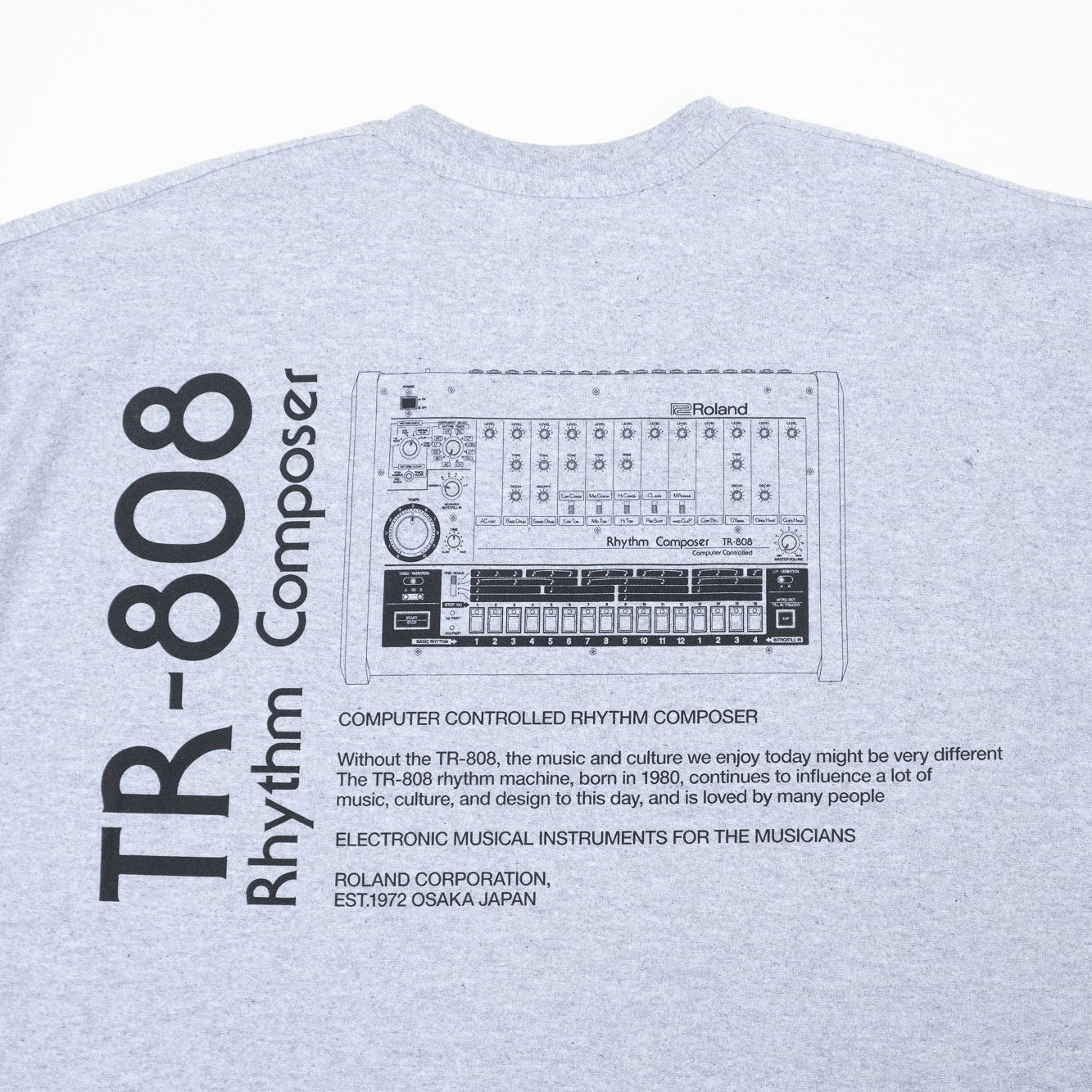 is-ness x Roland TR-808 Tee - Grey