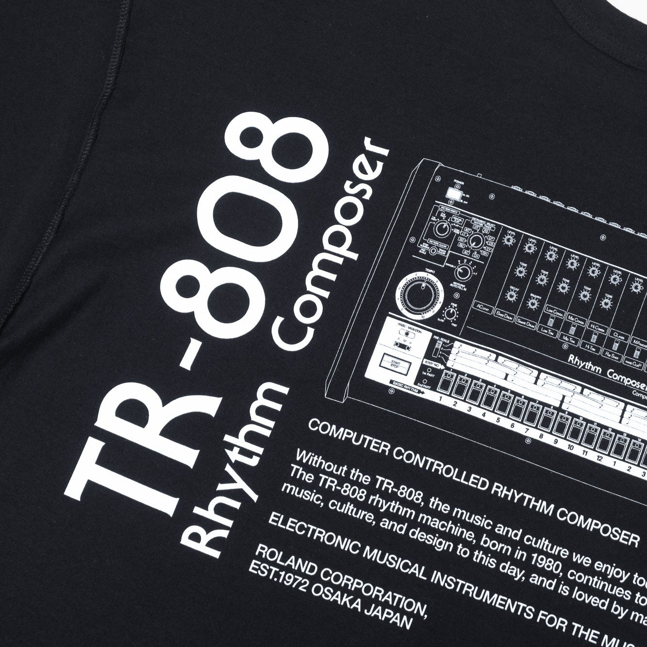 is-ness x Roland TR-808 Tee - Black
