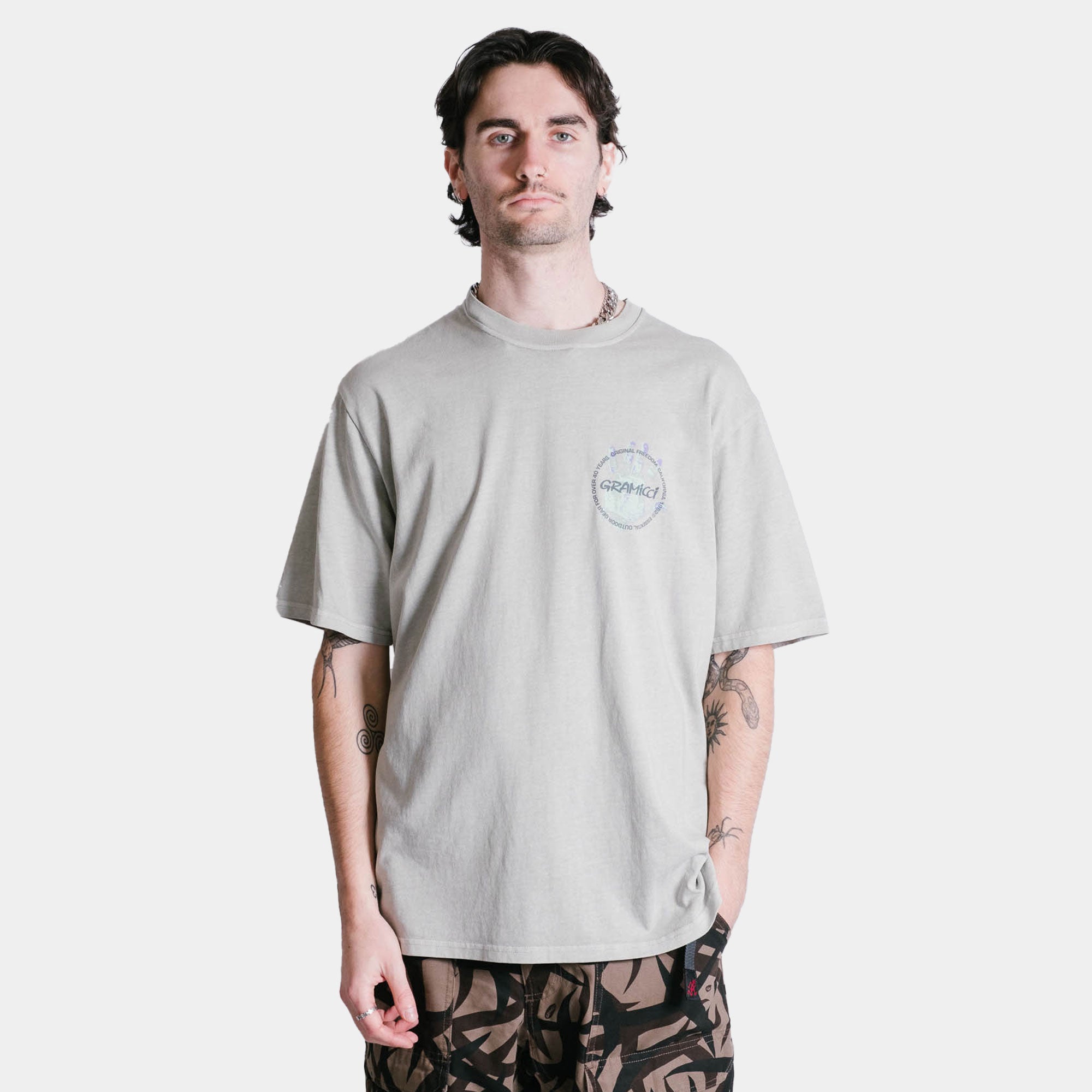 Gramicci Climbers Hand Tee - Pigment Slate