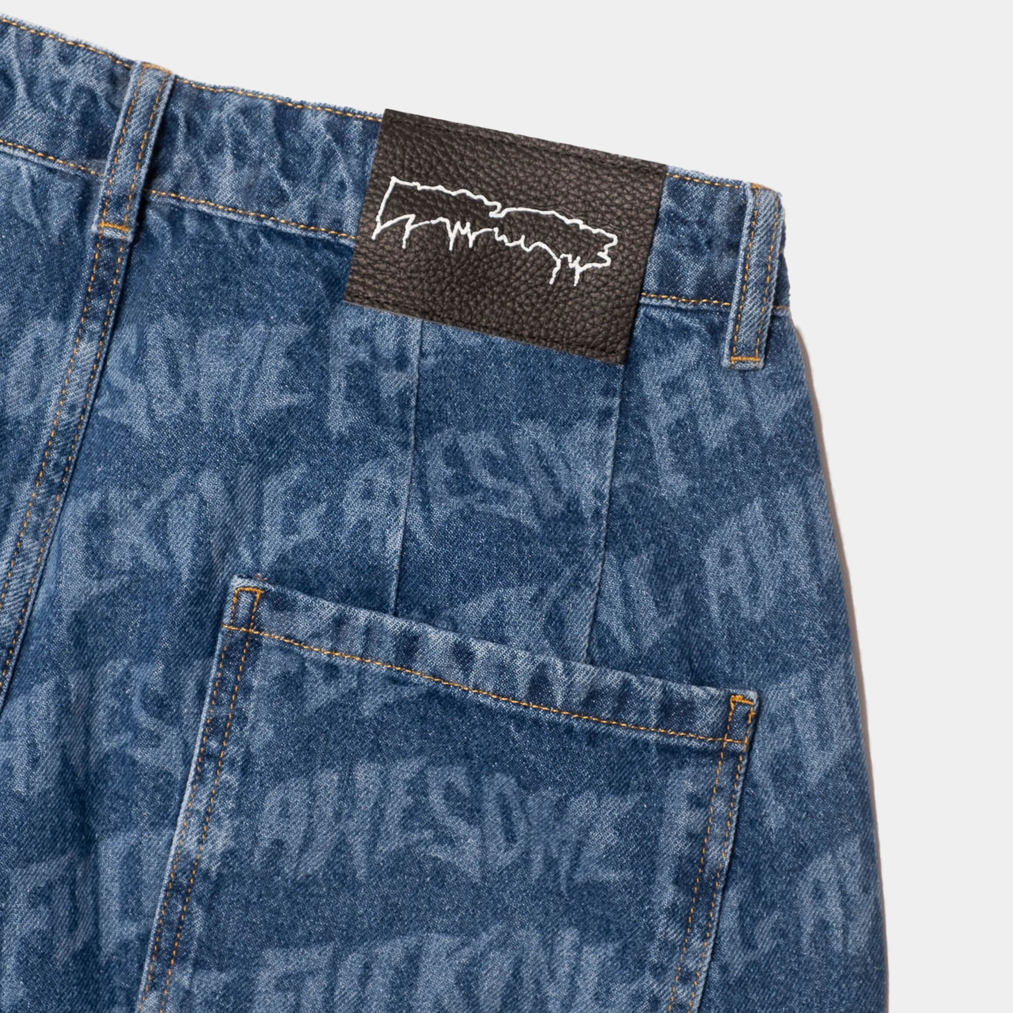 Fucking Awesome Baggy Pleated Laser Short - Indigo