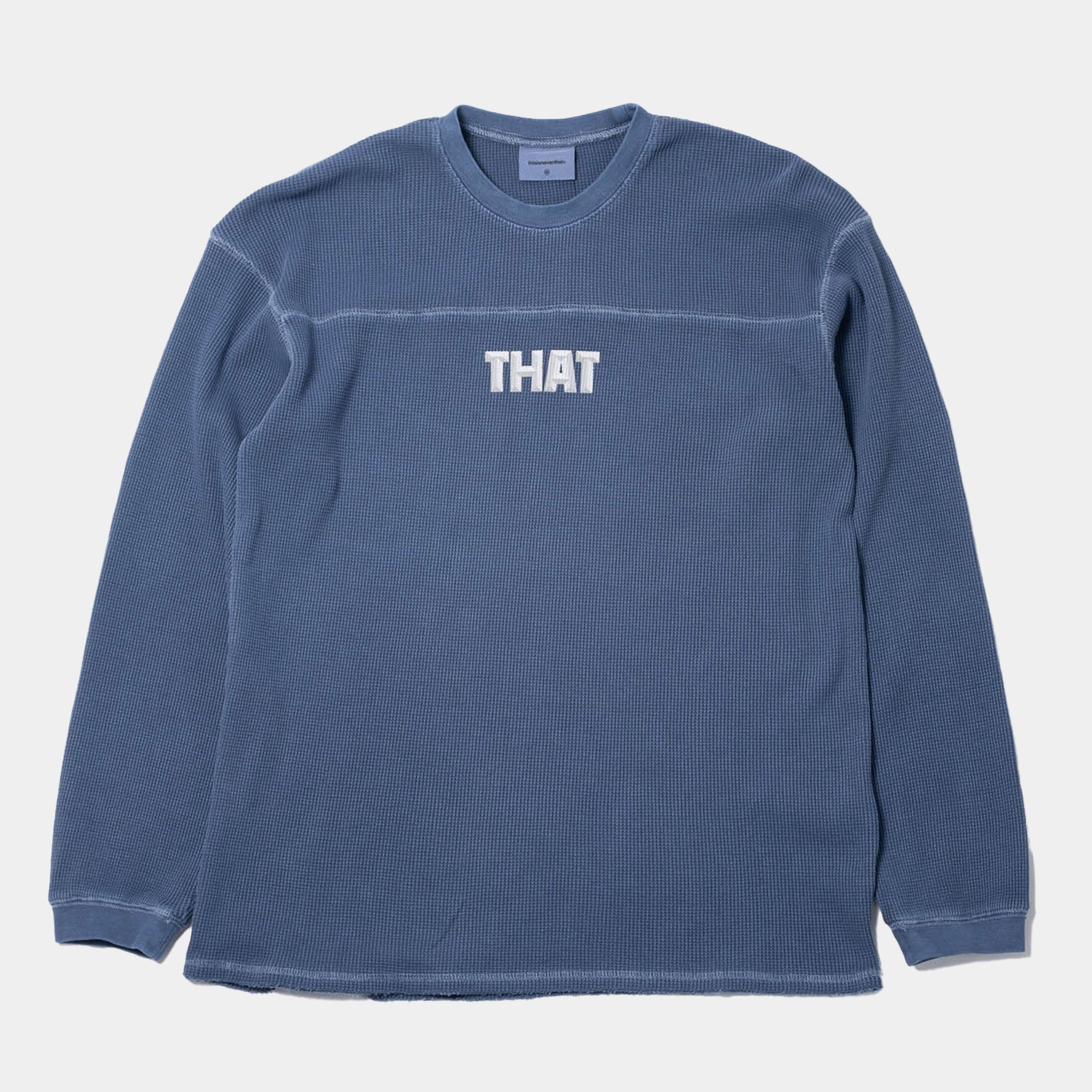 thisisneverthat THAT Waffle LS Tee - Warm Blue